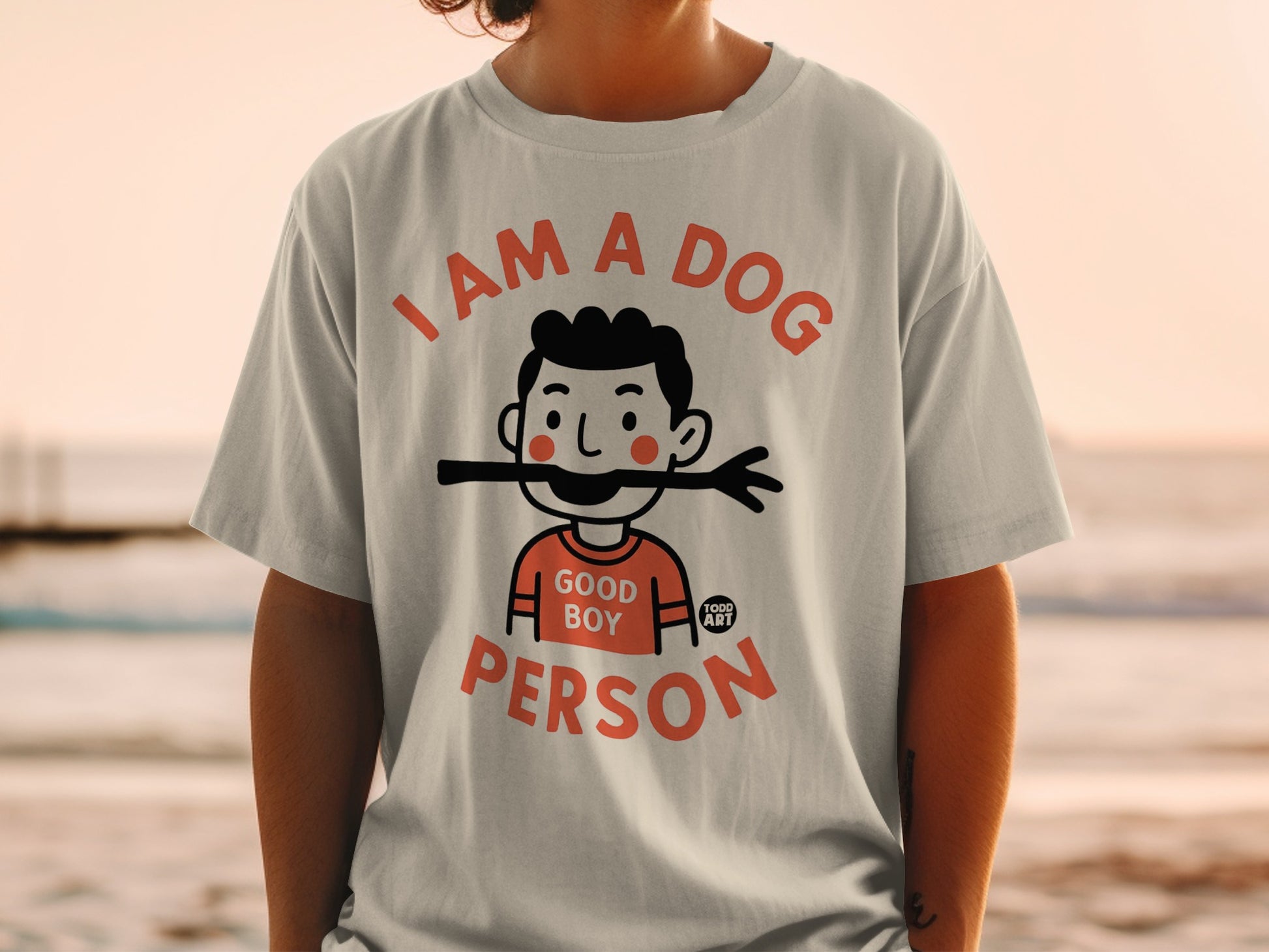 I Am A Dog Person Good Boy T-Shirt Fun Graphic Tee