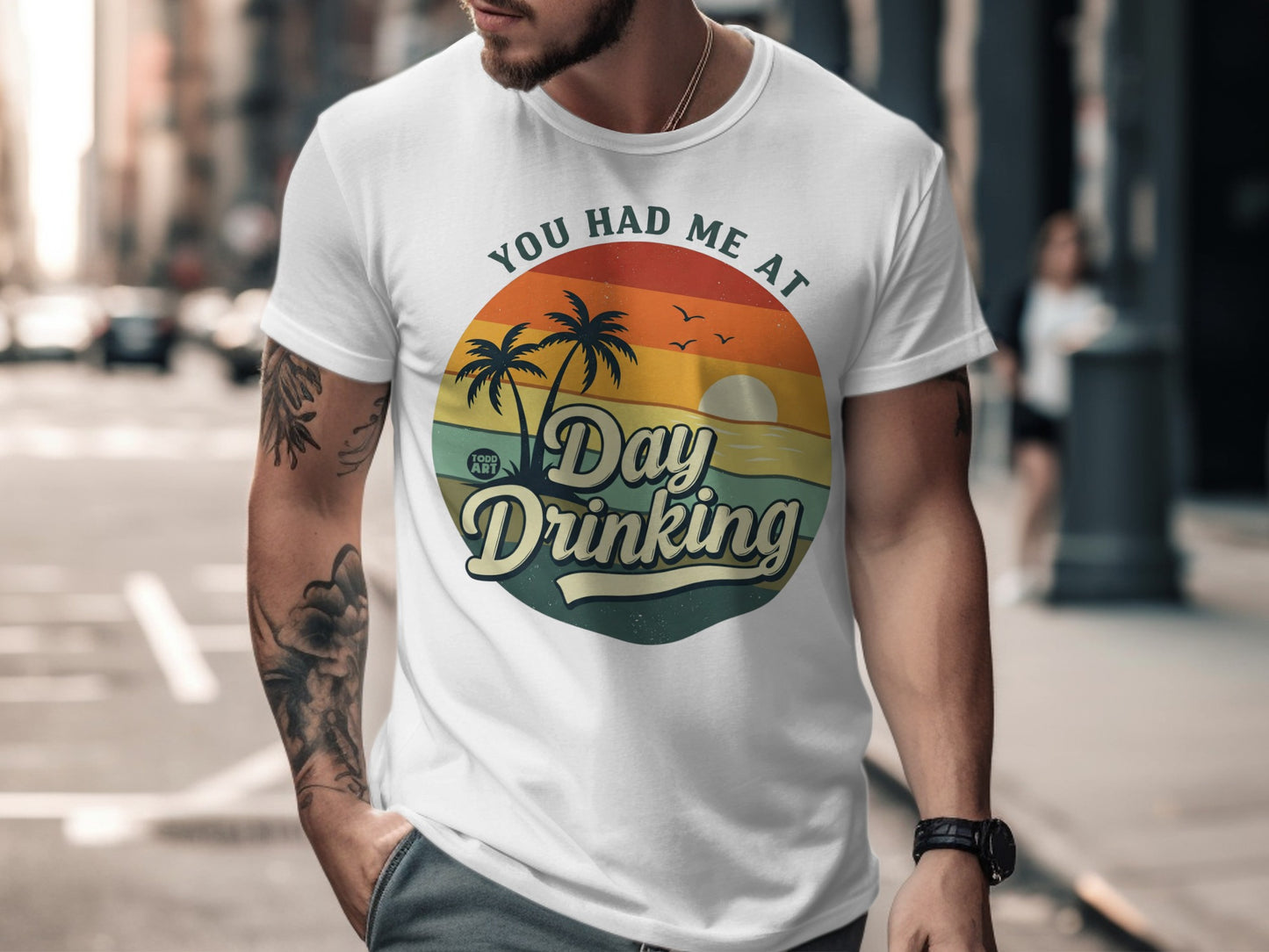 You Had Me at Day Drinking Funny Graphic T-Shirt