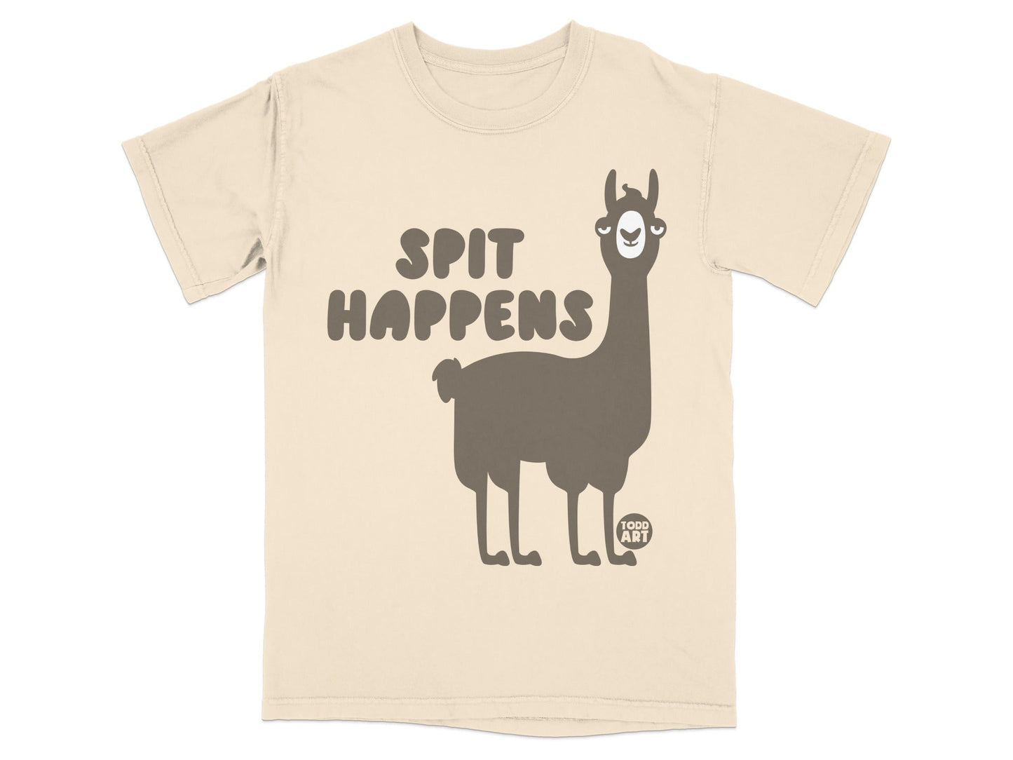 Spit Happens Funny Llama T-Shirt for Llama Lovers Tee