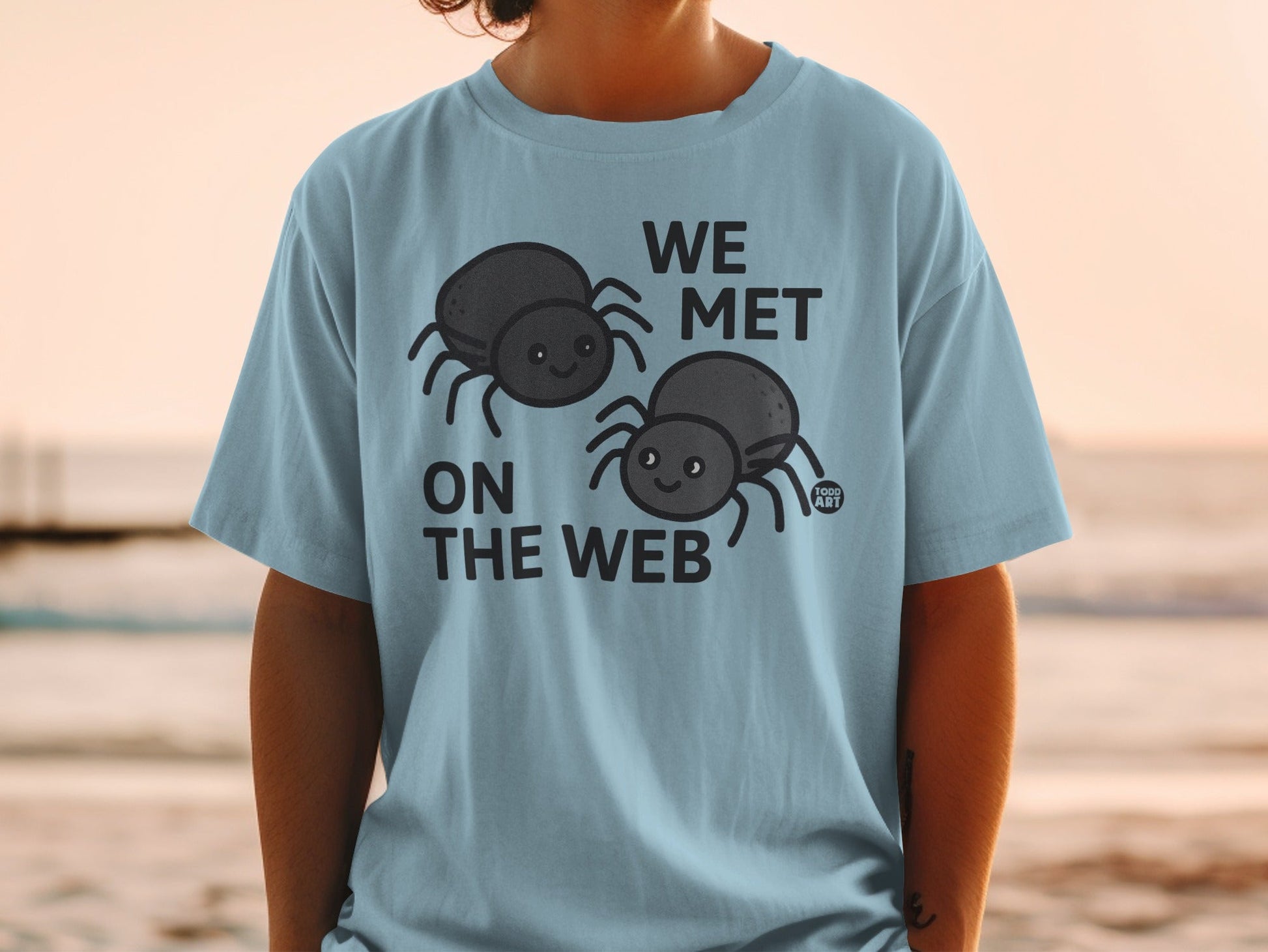 We Met on the Web Spider Graphic T-Shirt