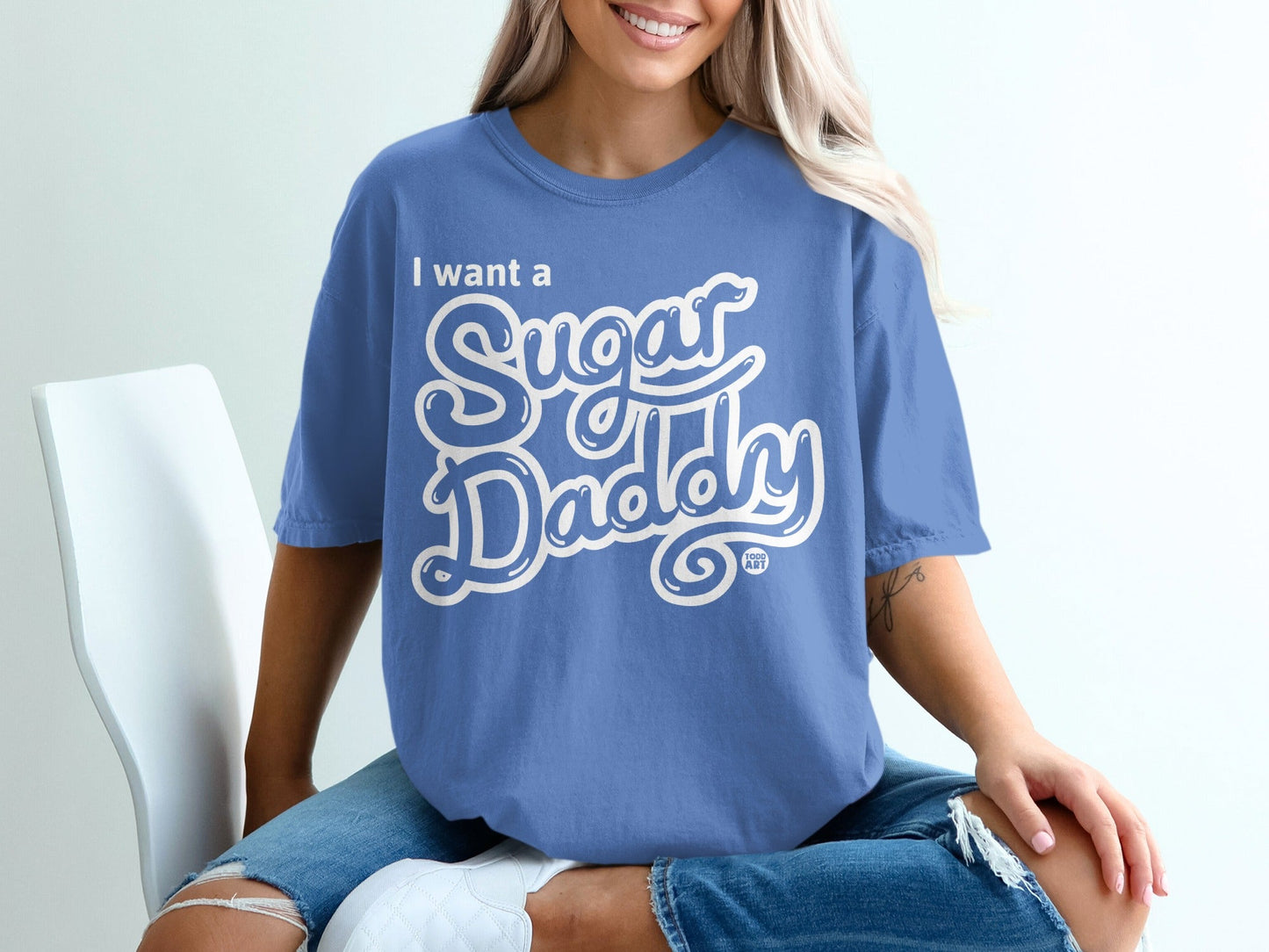 I Want A Sugar Daddy Graphic Tee Casual Shirt