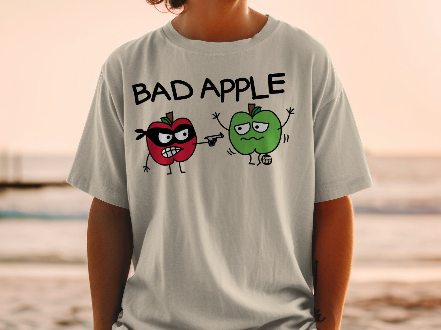 Bad Apple Todd Art masked red green apples product type