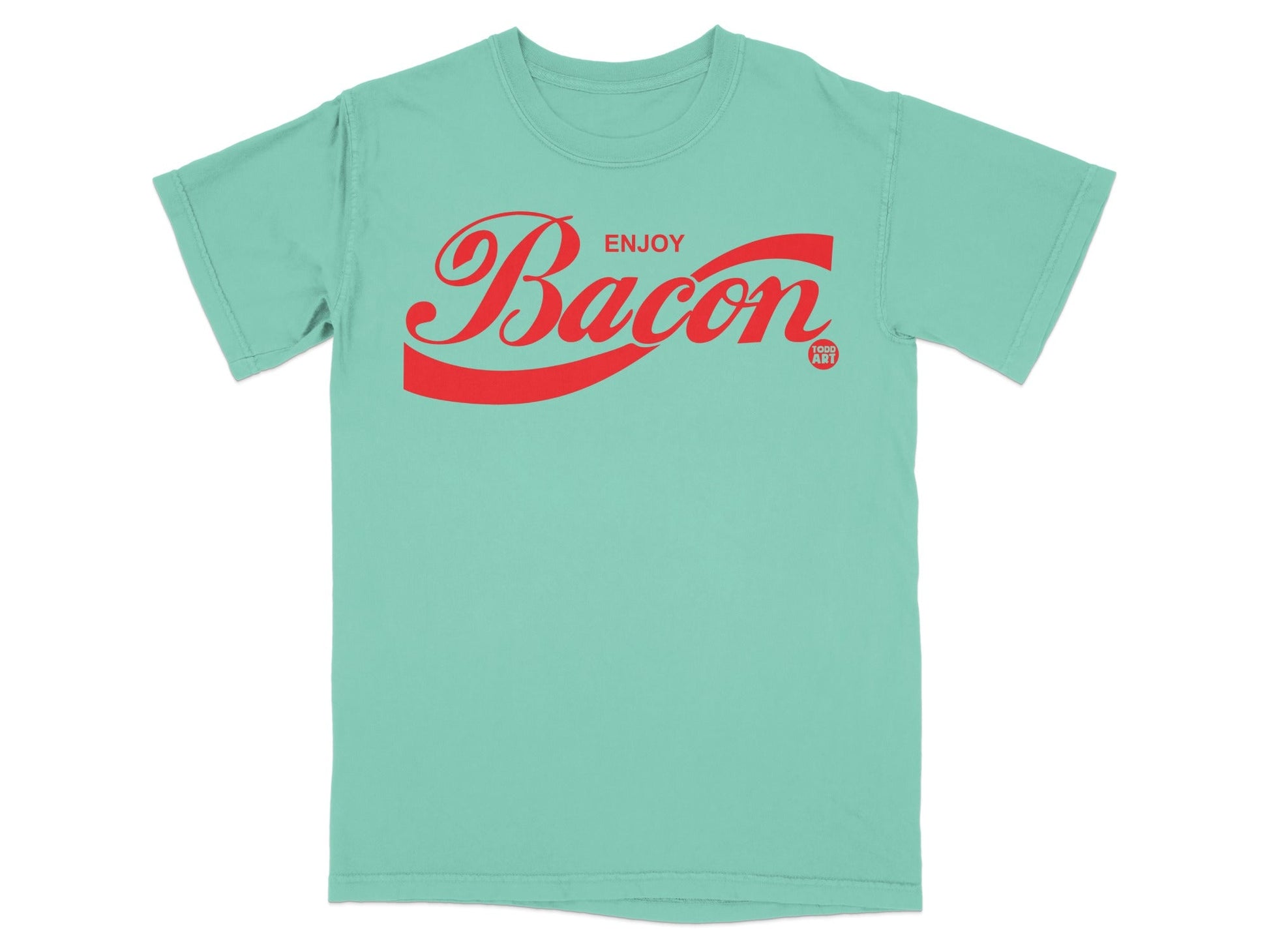 Enjoy Bacon Graphic Print T-Shirt for Fun Style