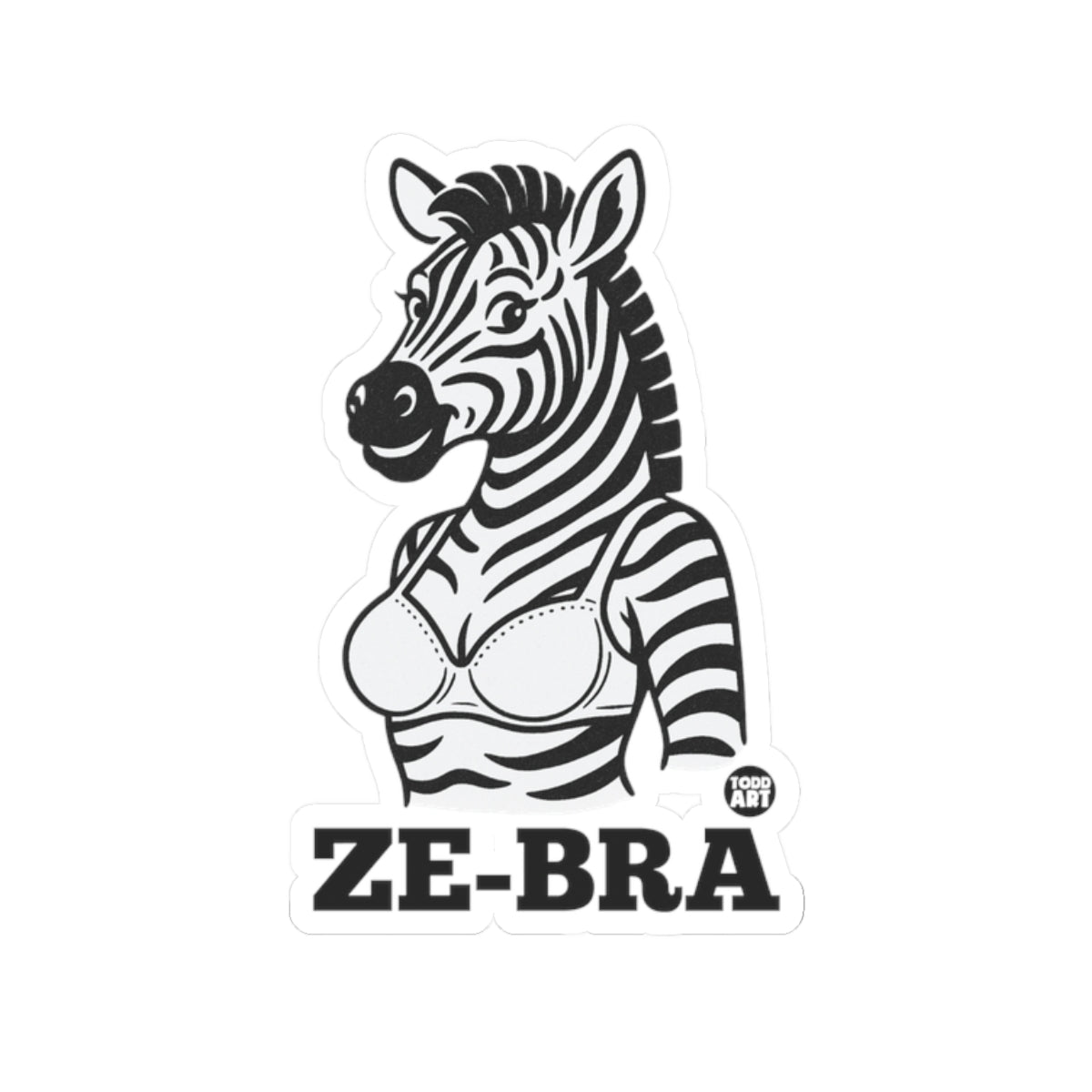 ZebraTodd Art Sticker