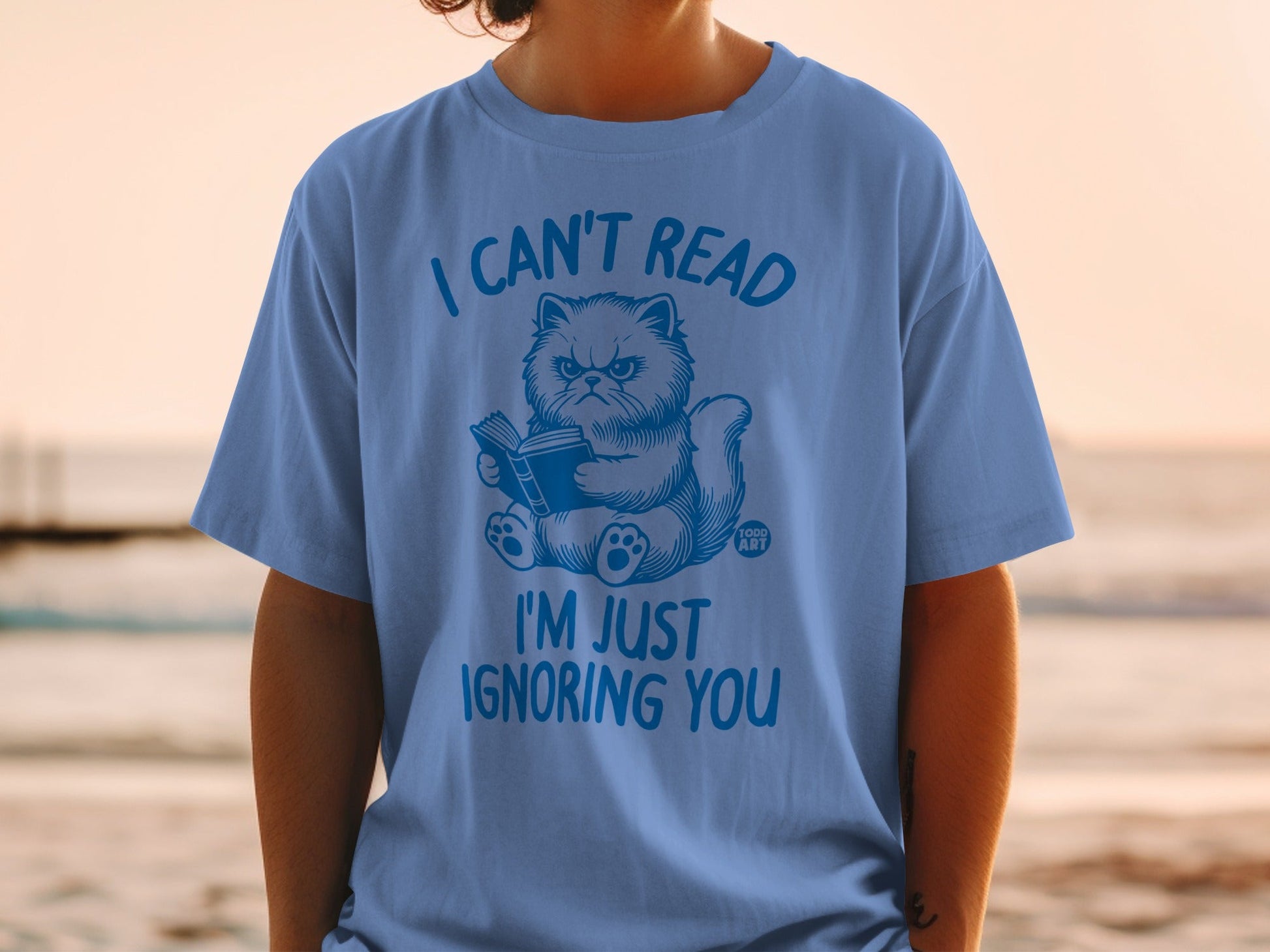 I Can't Read I'm Just Ignoring You Funny T-shirt
