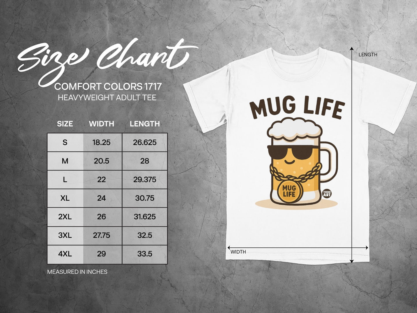 Mug Life Heavyweight Adult Tee Shirt Product