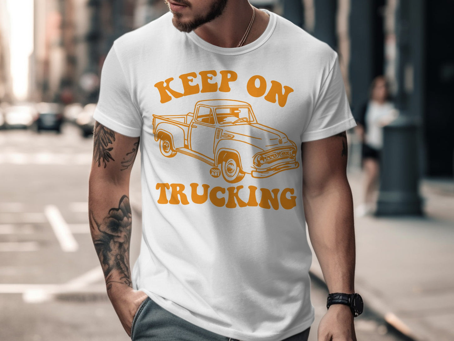 Keep On Trucking Graphic T-Shirt for Lifestyle Lovers
