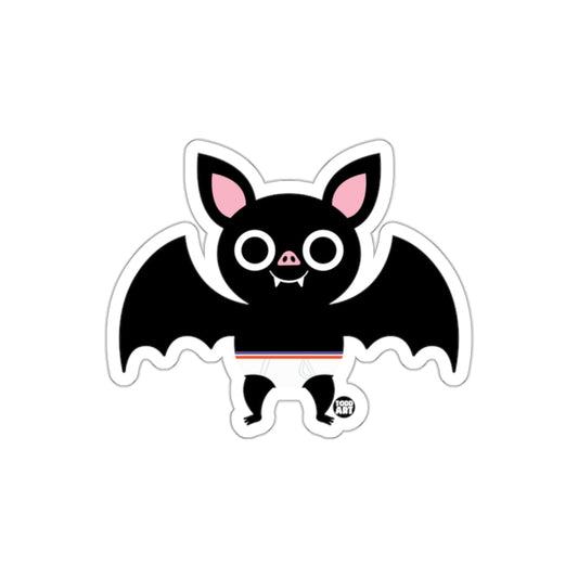 Cute Cartoon Bat with Big Eyes Halloween Sticker