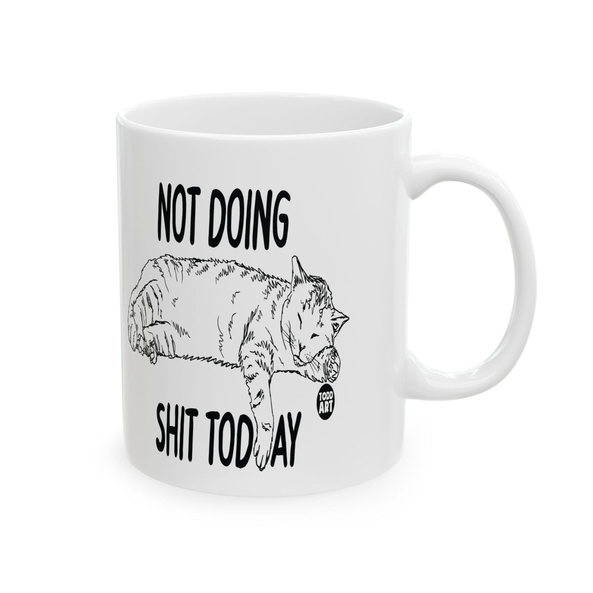 Resting Cat Todd Art Mug