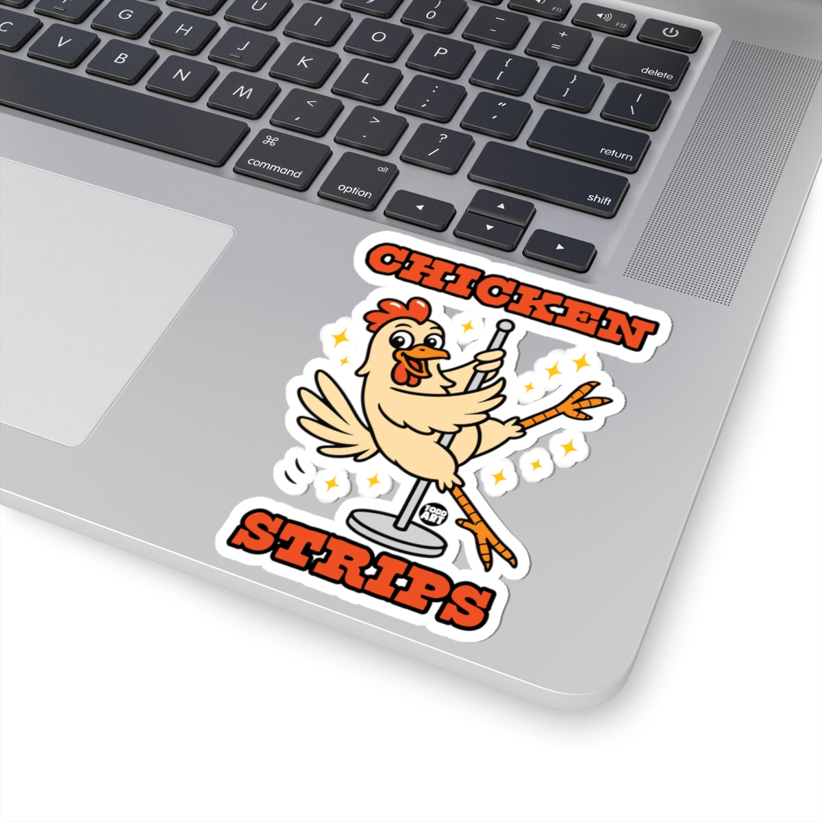 Dancing ChickenTodd Art Sticker