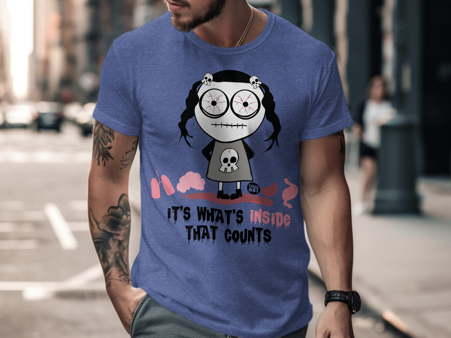 Spooky Doll It's What's Inside That Counts T-Shirt