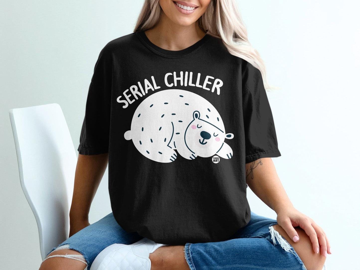Serial Chiller Polar Bear Graphic Tee Shirt