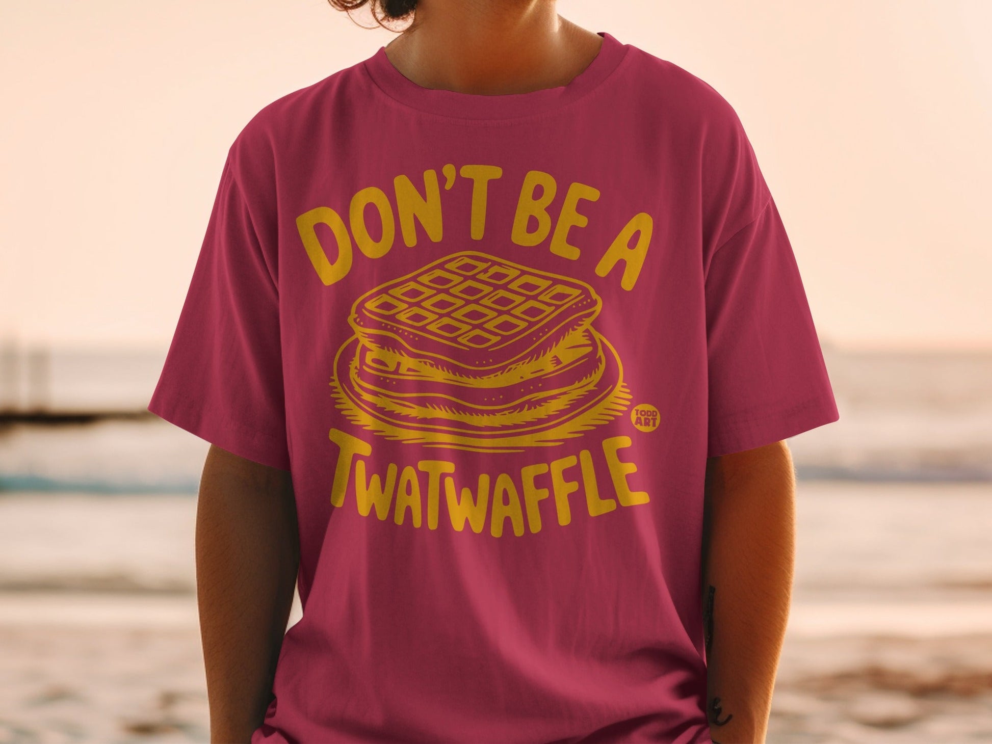 Don't Be A Twatwaffle Funny Graphic T-shirt