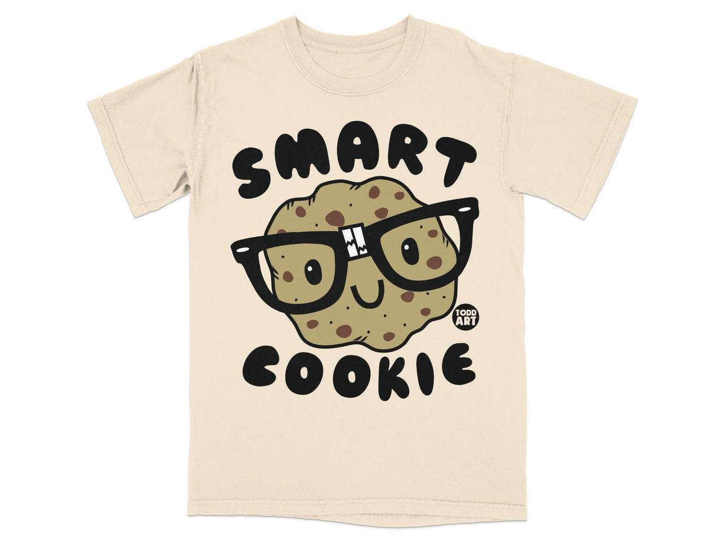 Smart Cookie Character with Glasses Graphic Product