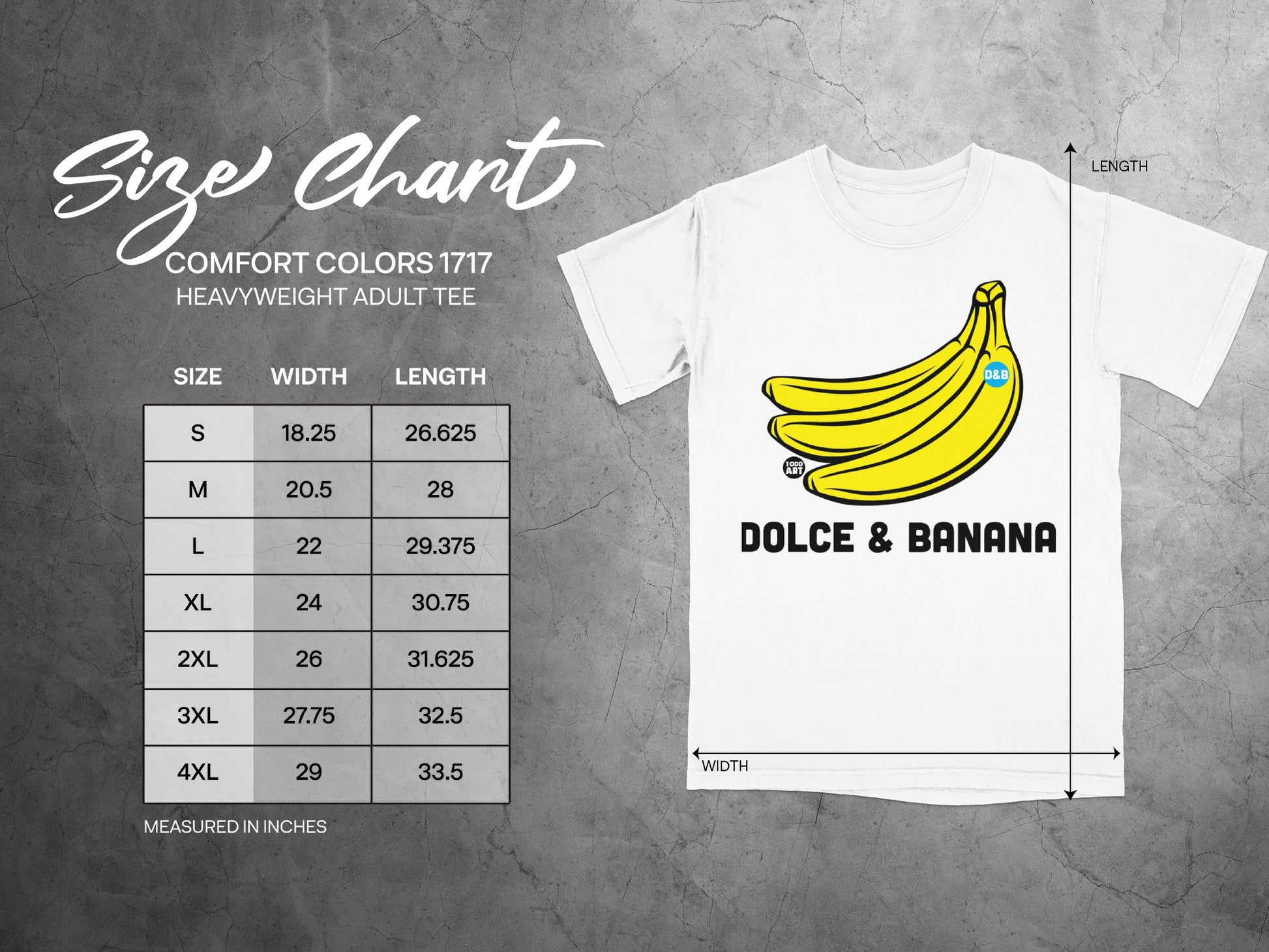 Dolce & Banana Todd Art Banana Graphic Adult Tee product type