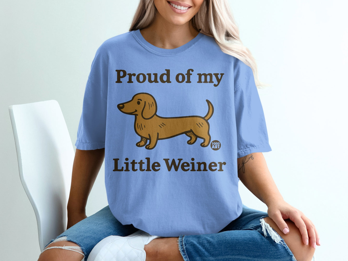 Proud of my Little Weiner Graphic T-Shirt