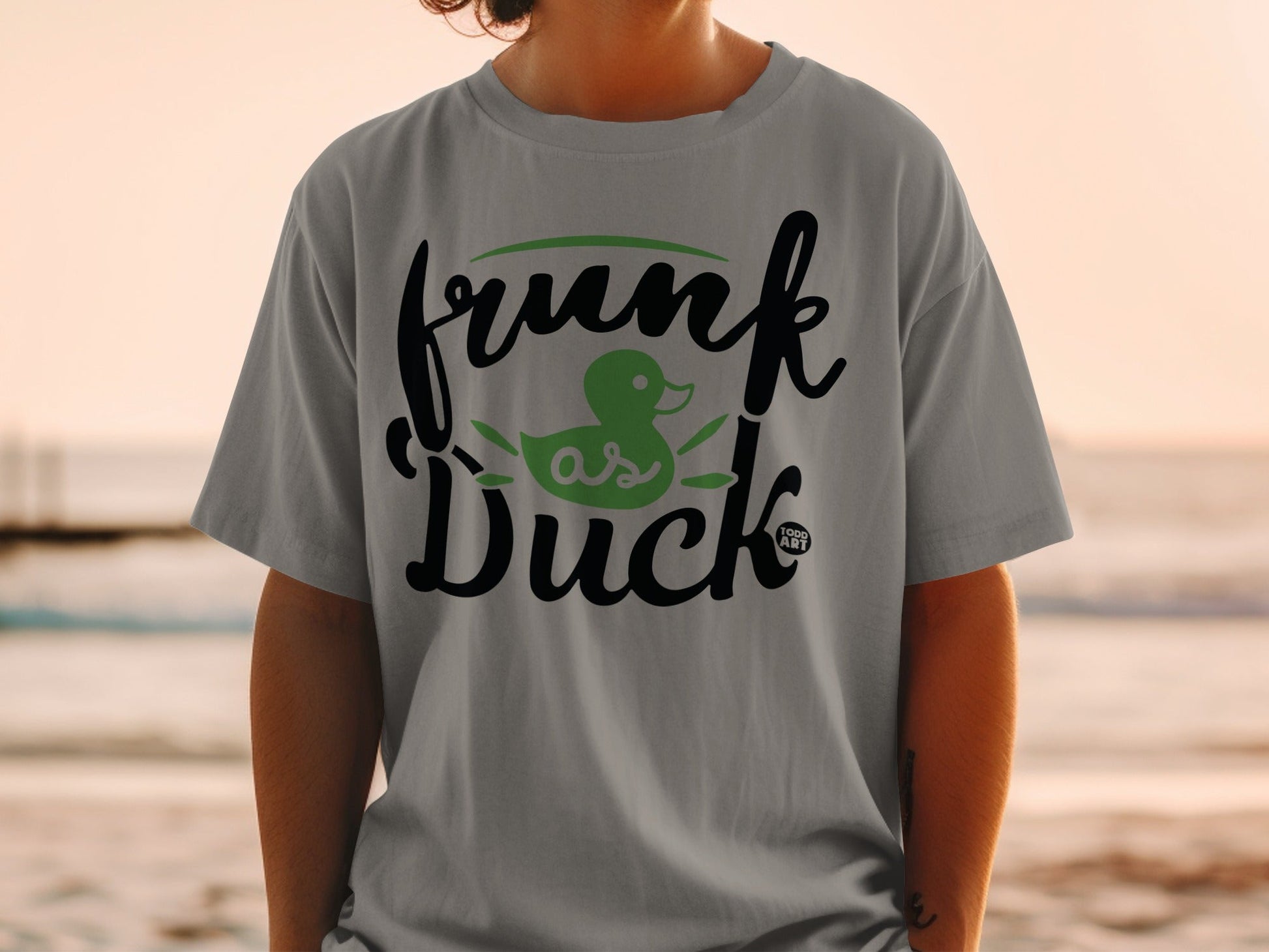 Frunk As Duck Text and Duck Graphic T-shirt product