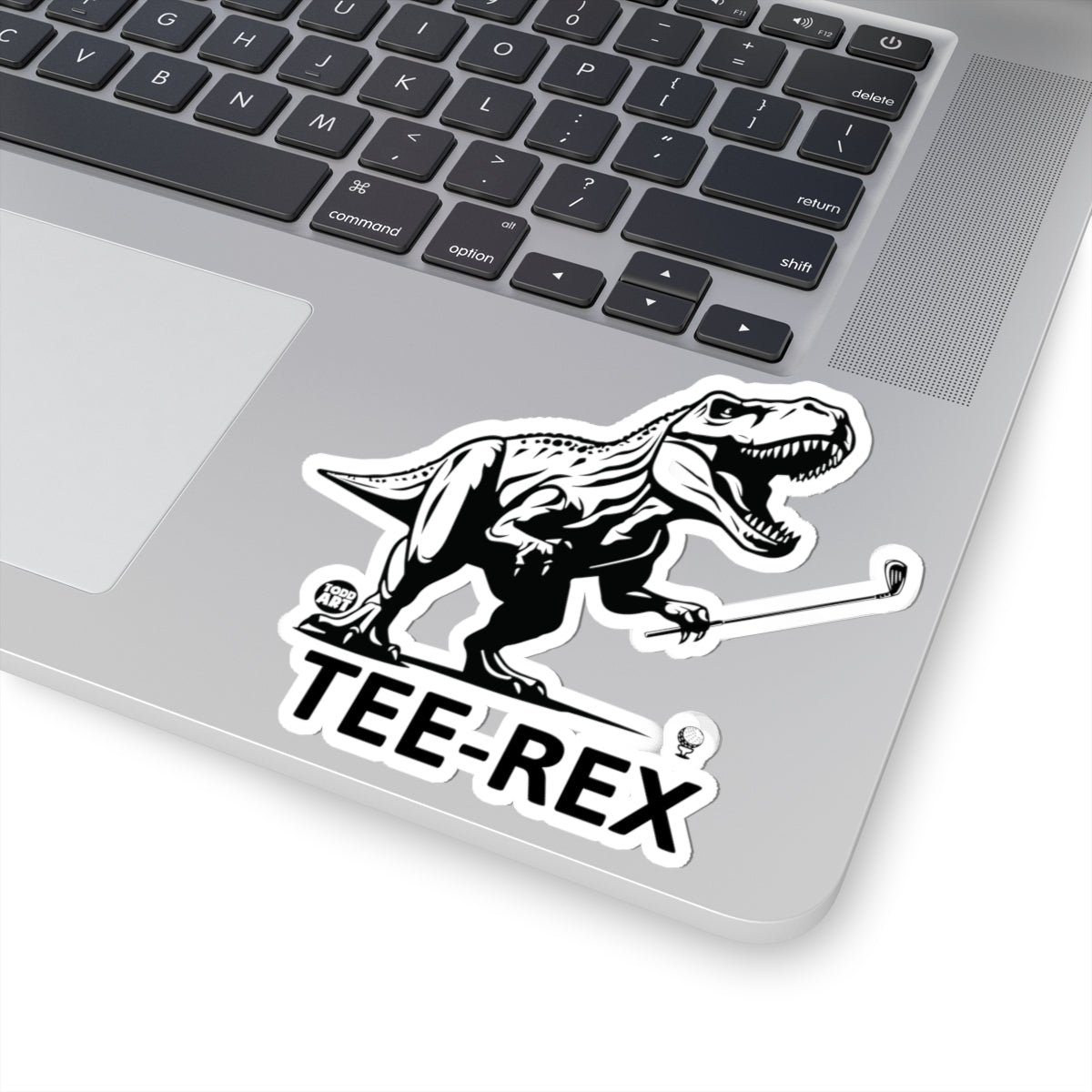 Tee-Rex GolfingTodd Art Sticker
