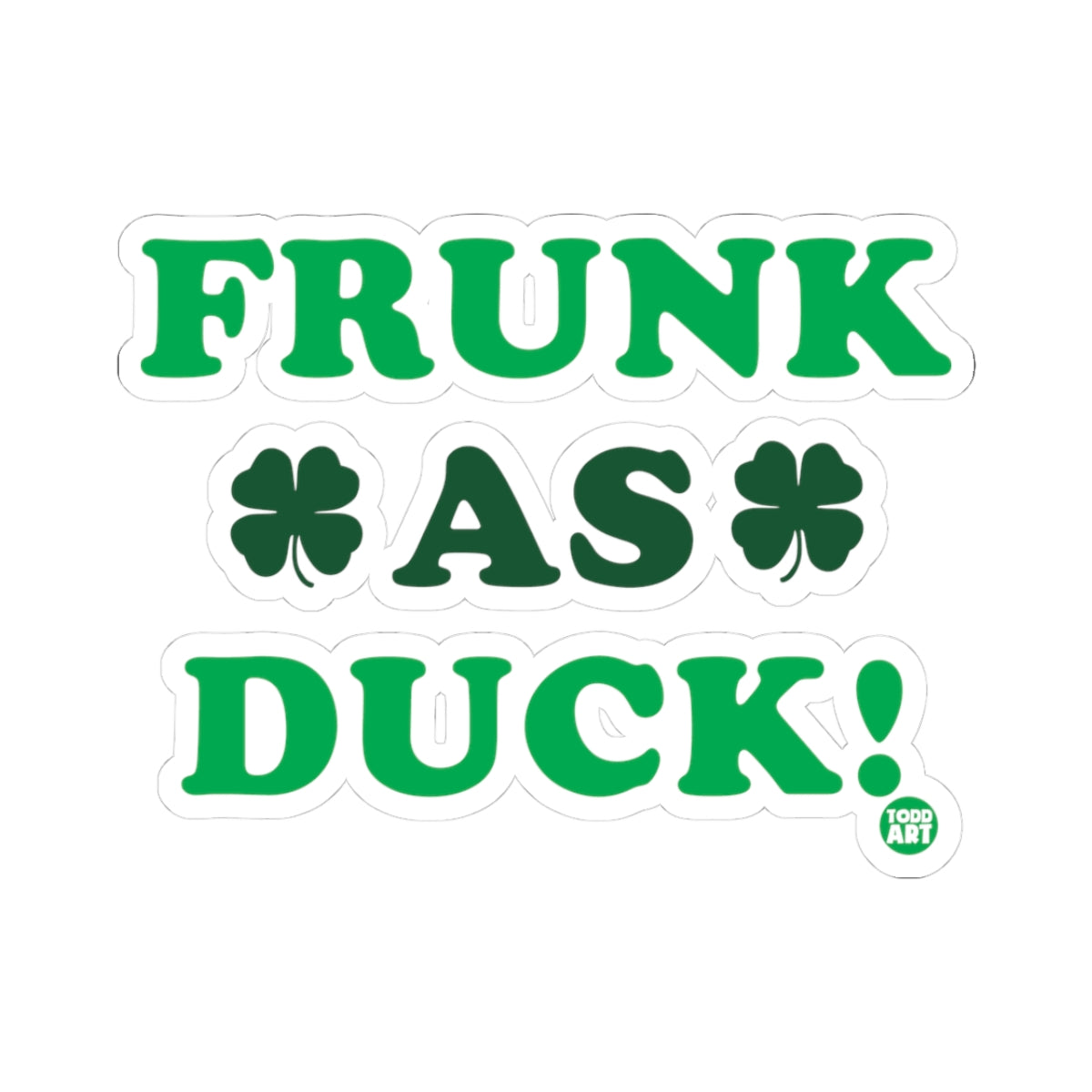 Lucky Irish CharmTodd Art Sticker