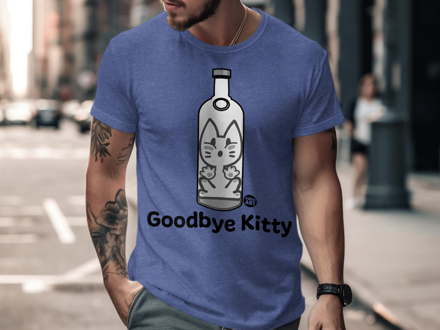 Goodbye Kitty Graphic Art T-shirt Product