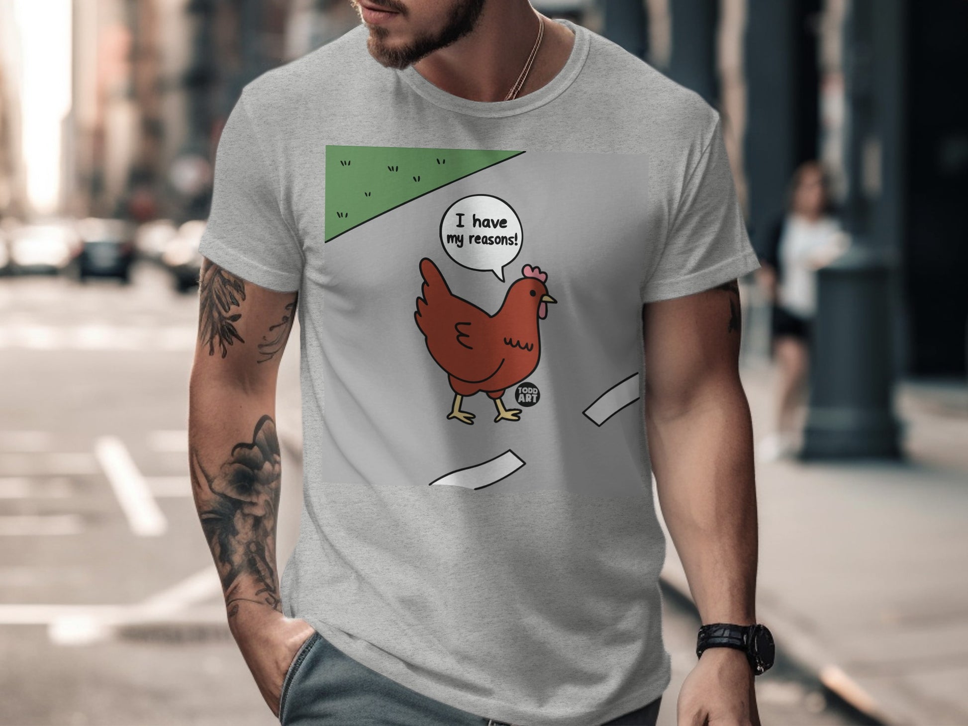 I Have My Reasons Funny Chicken T-Shirt