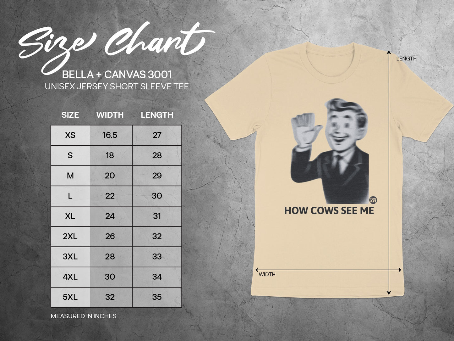 Funny 'HOW COWS SEE ME' Unisex Tee Shirt