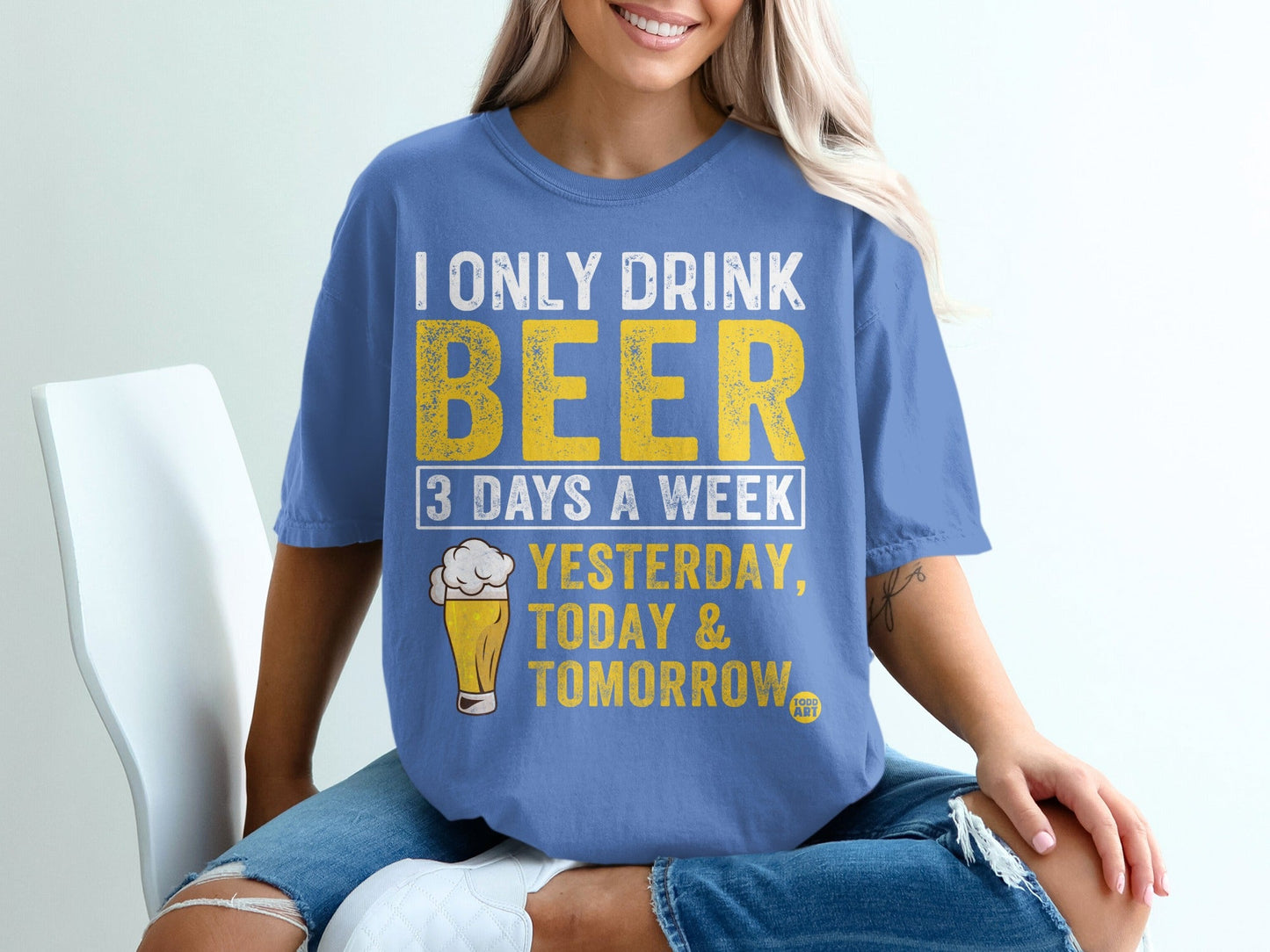 I Only Drink Beer Yesterday Today Tomorrow Shirt