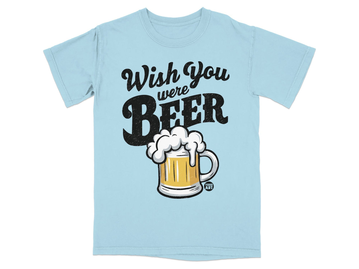 Wish You Were Beer Funny Graphic T-Shirt
