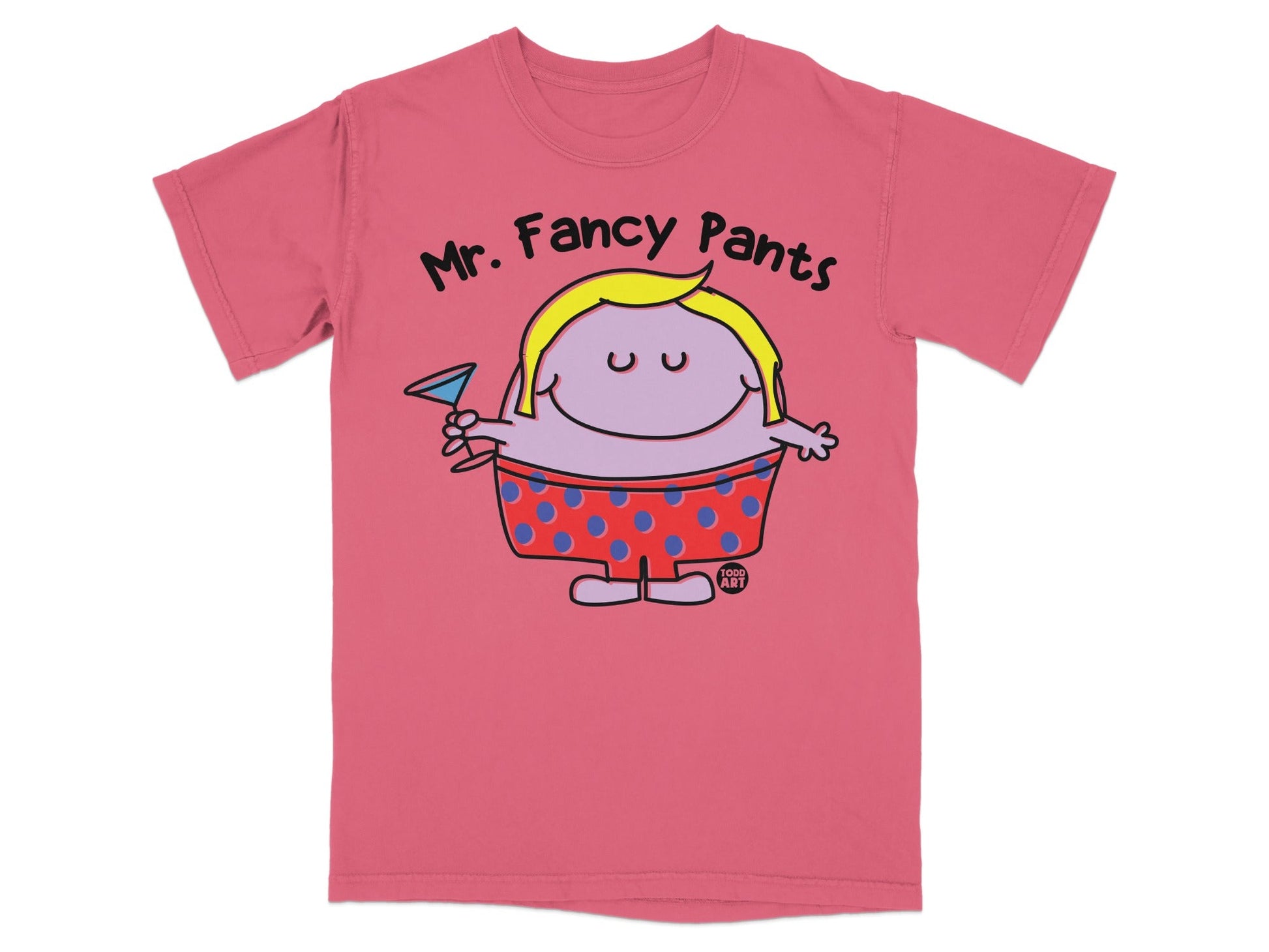 Mr. Fancy Pants Graphic Tee with Cartoon Character