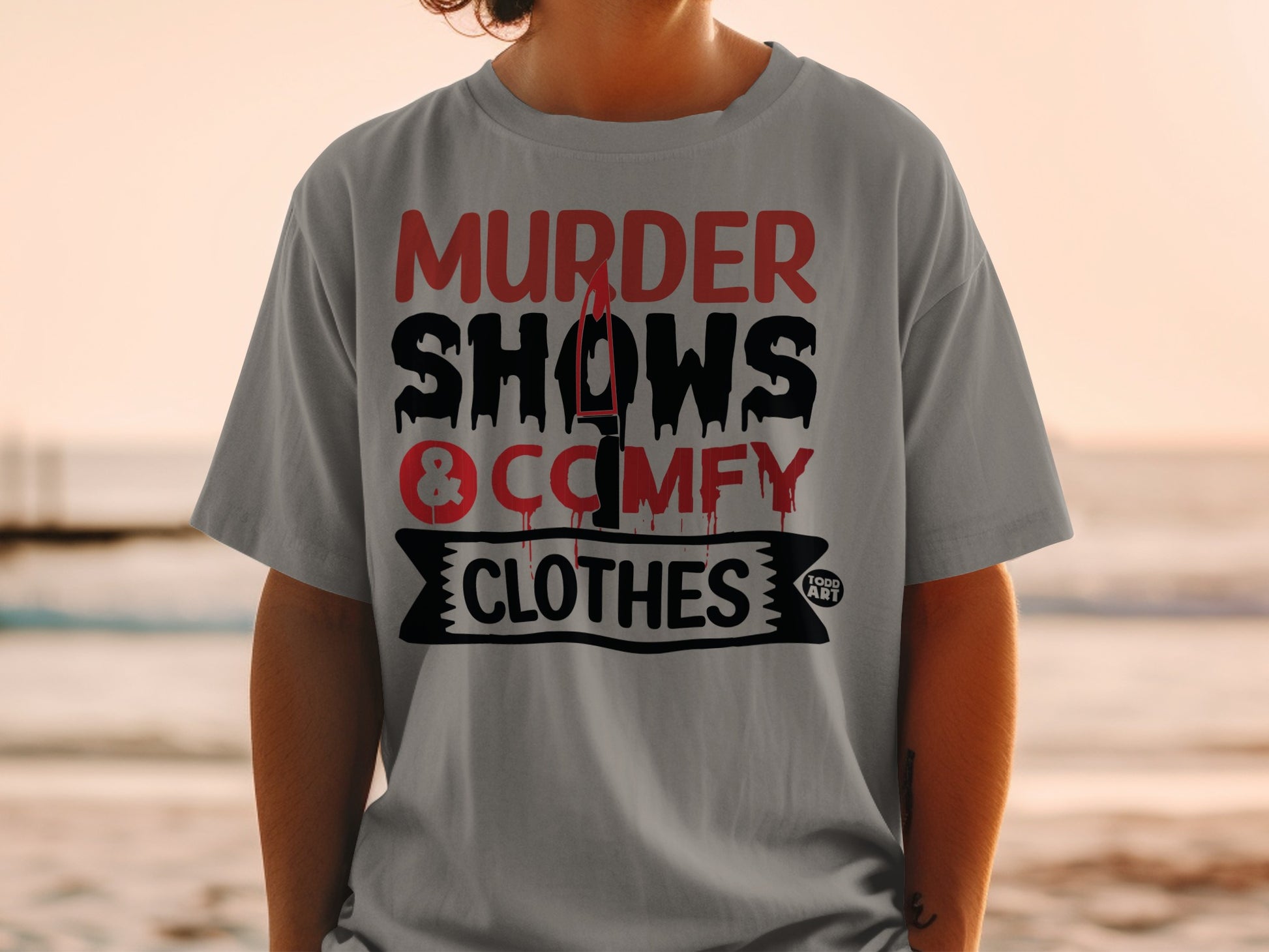 Murder Shows & Comfy Clothes Graphic Apparel product type