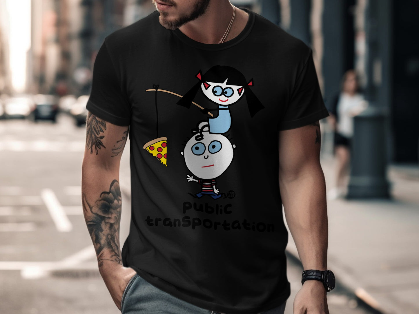 Humorous Public Transportation Themed T-Shirt