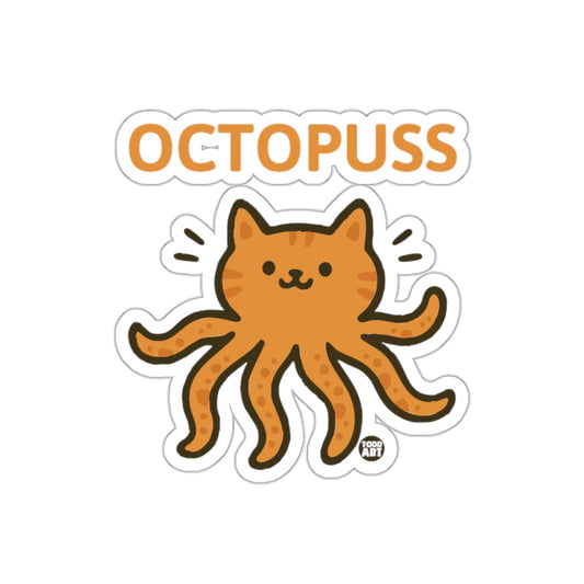Cute Octopuss a Cat Octopus Hybrid Illustration sticker