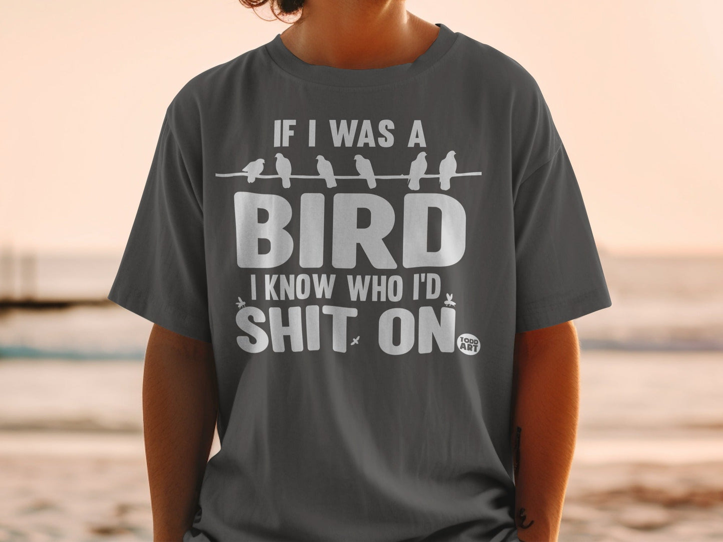 Funny If I Was A Bird Know Who I'd Shit On T-Shirt