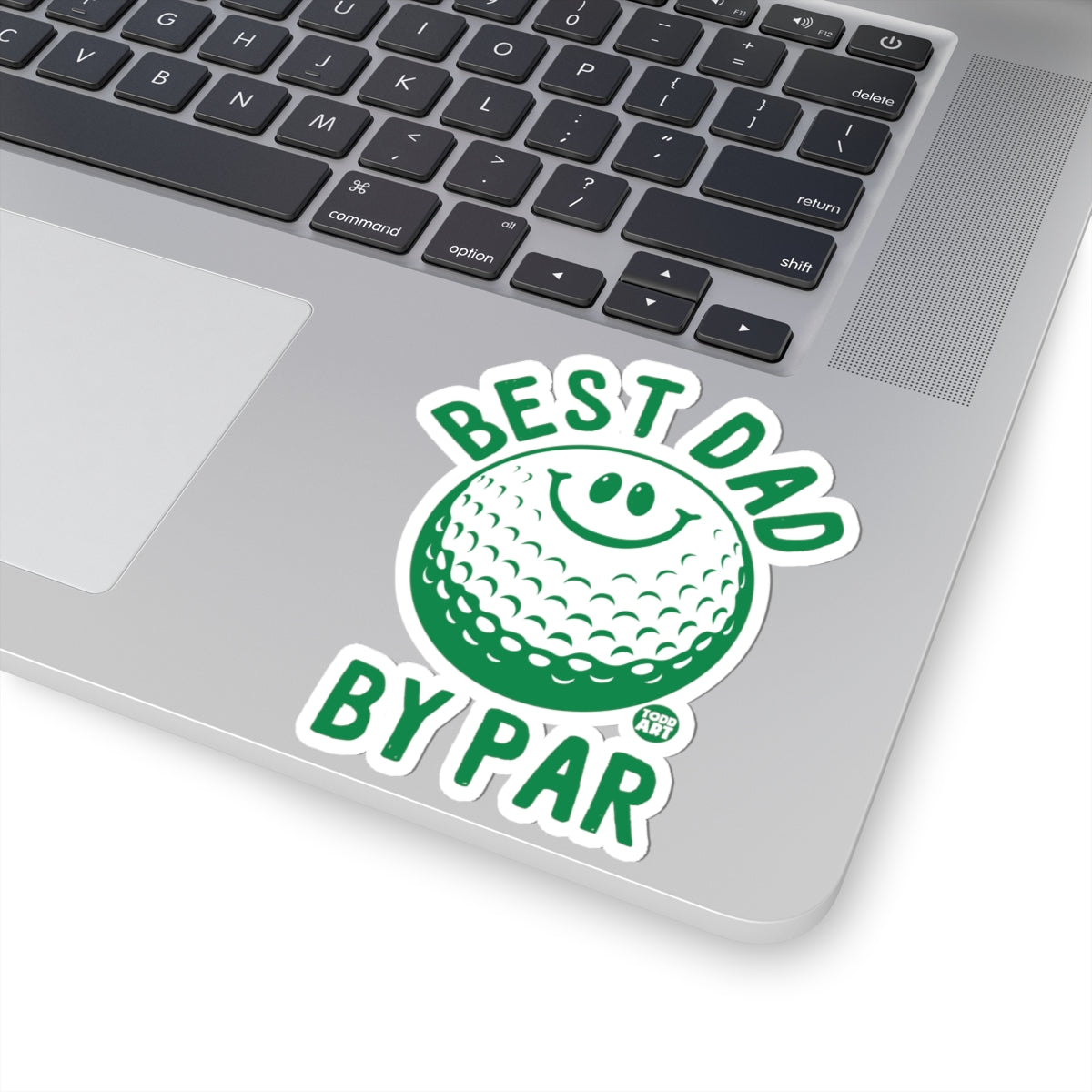 Golfing DadTodd Art Sticker