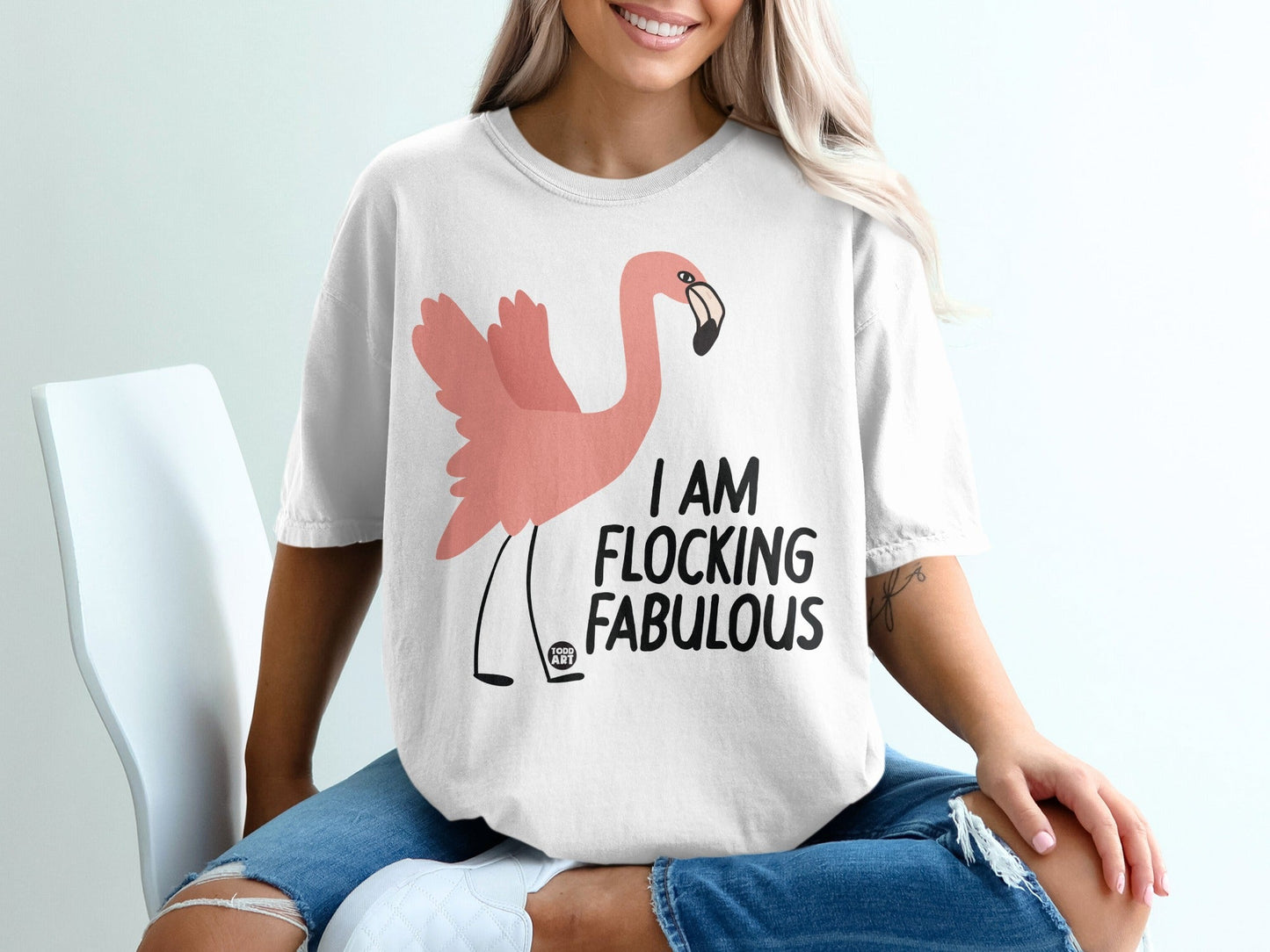 I Am Flocking Fabulous Flamingo Graphic T-Shirt