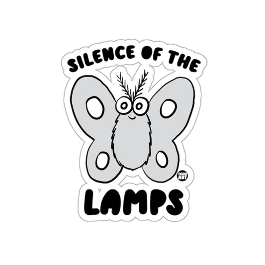 Silence of the Lamps Funny Moth Sticker