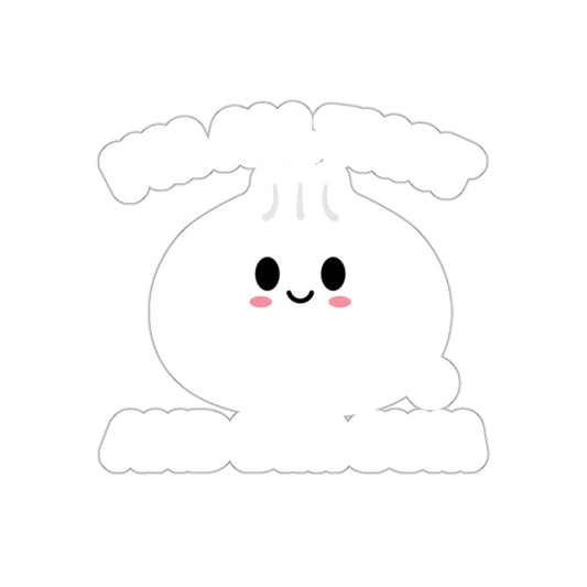 Cute Happy Dumpling with Blushing Cheeks Sticker