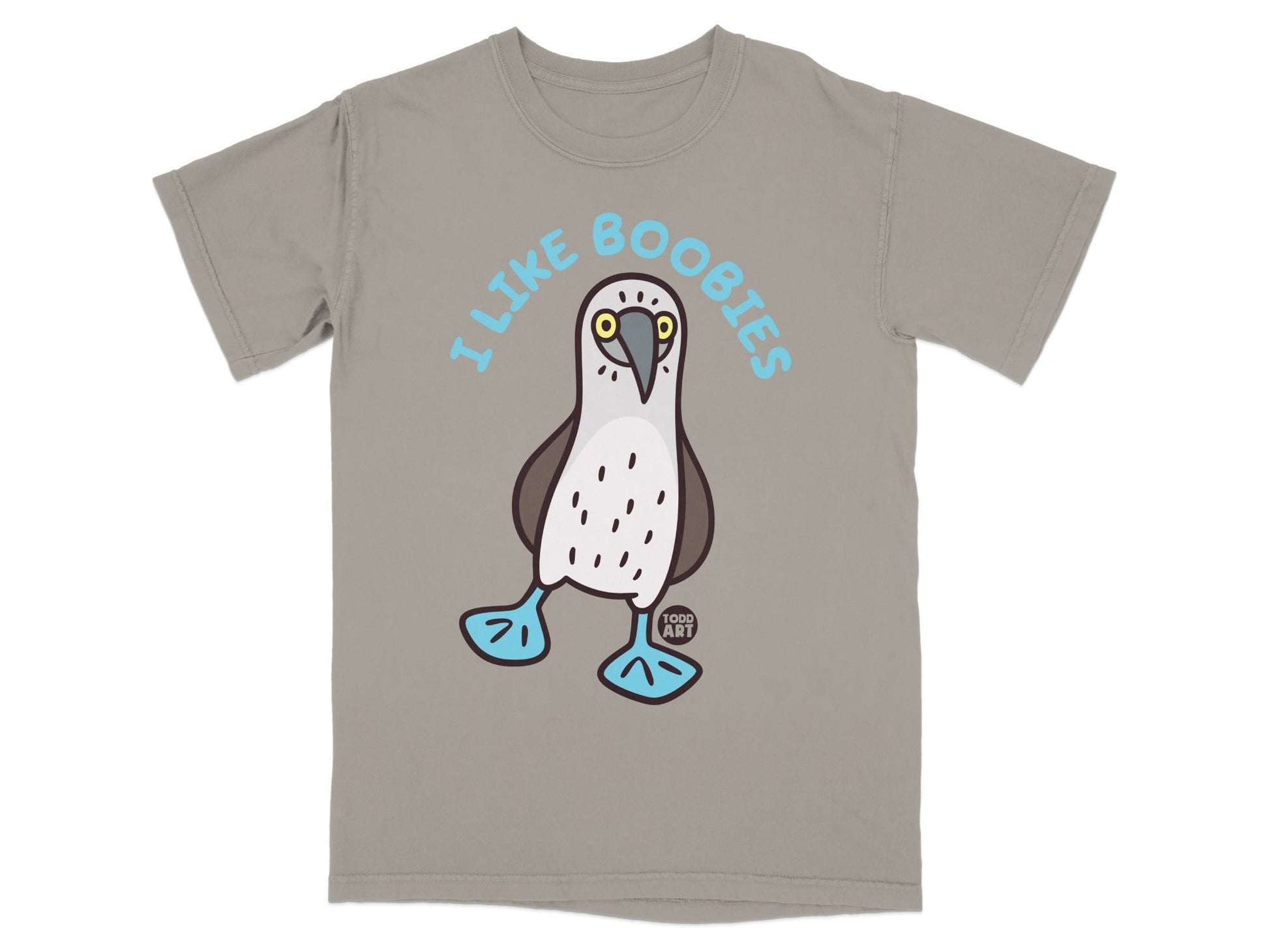I Like Boobies Funny Bird Graphic T-Shirt