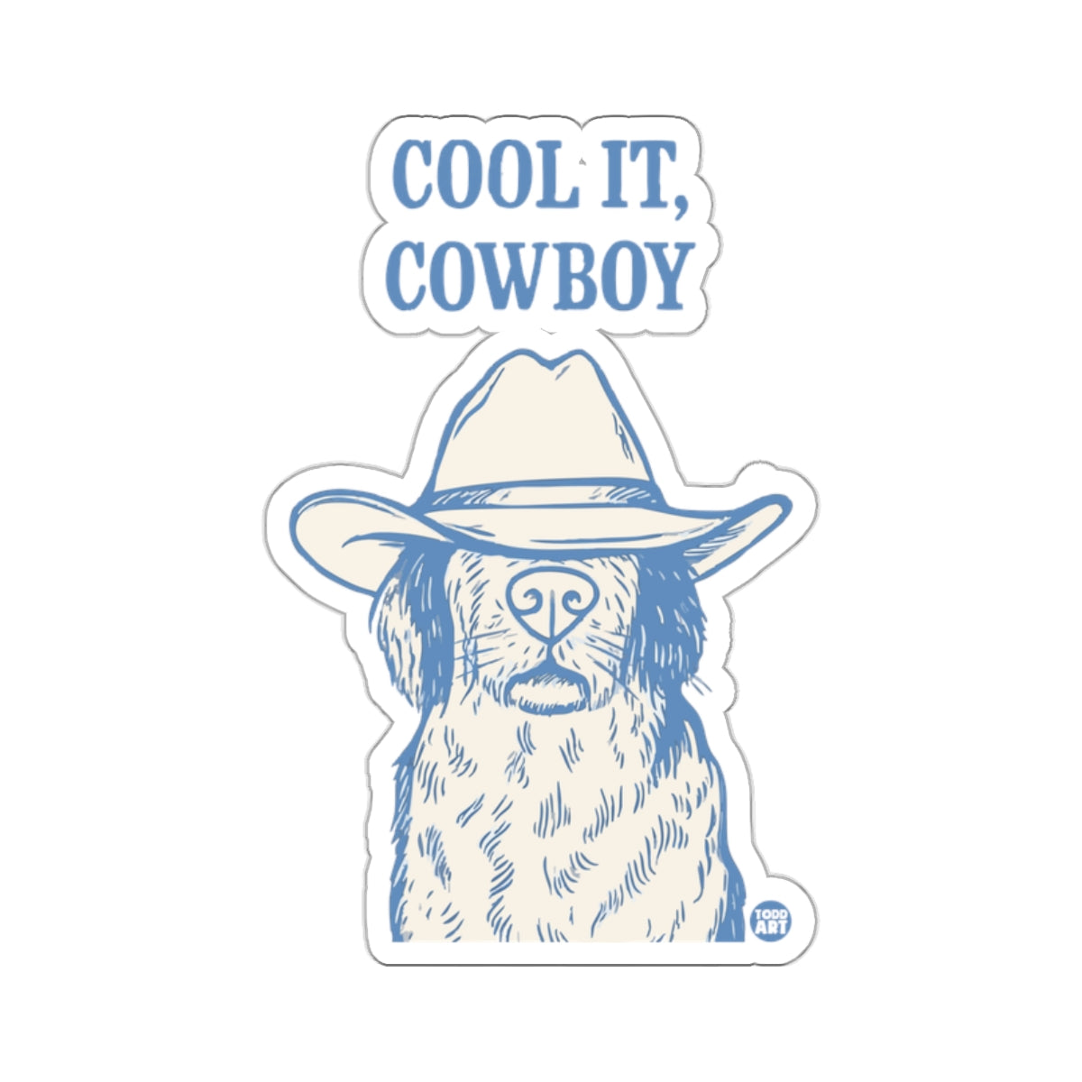Cool It Cowboy Dog Hat Design Todd Art 