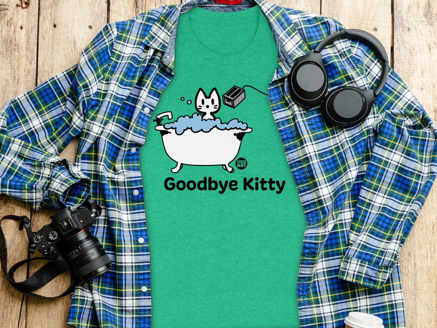 Goodbye Kitty Graphic T-Shirt for Casual Wear