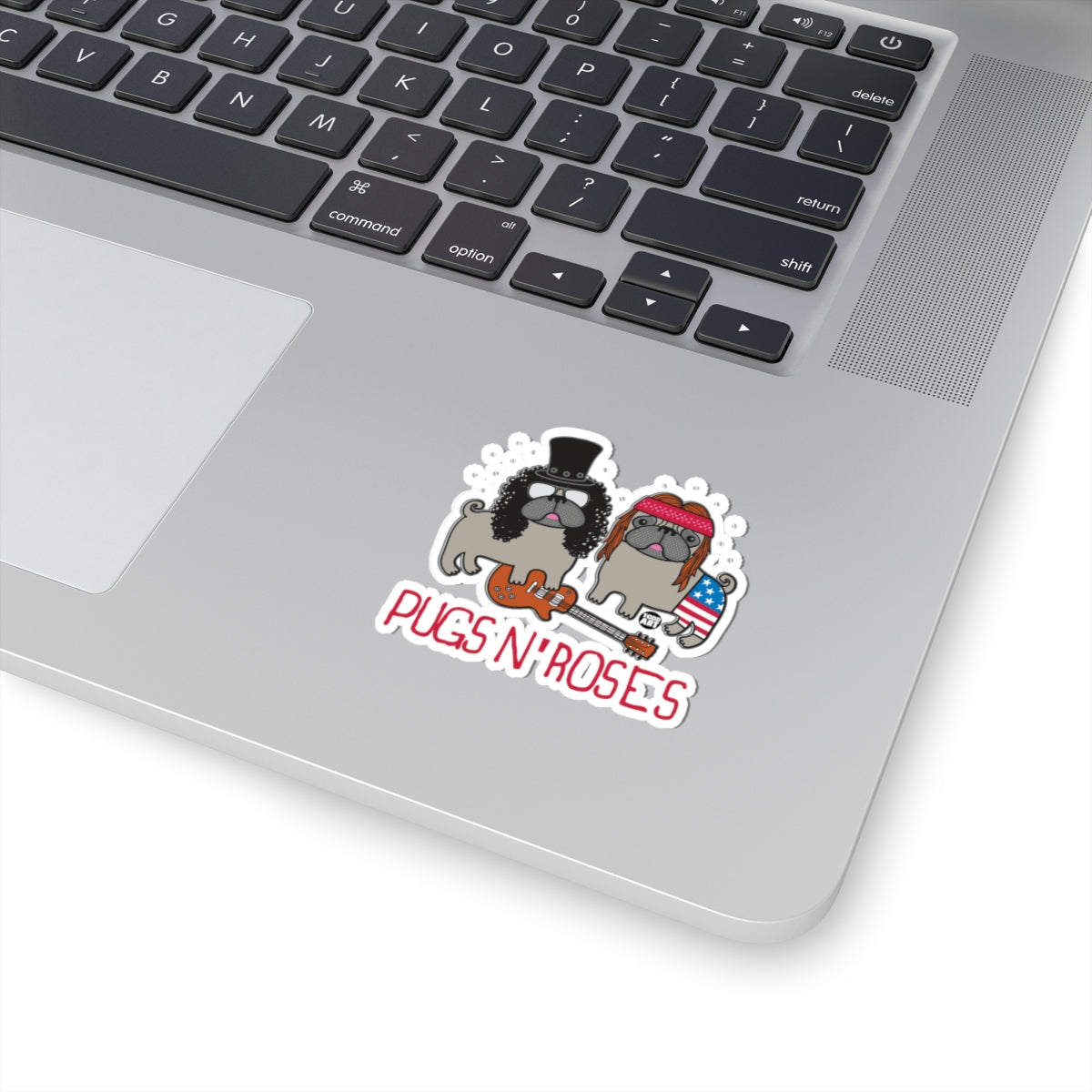 Pugs N' Roses Todd Art Sticker
