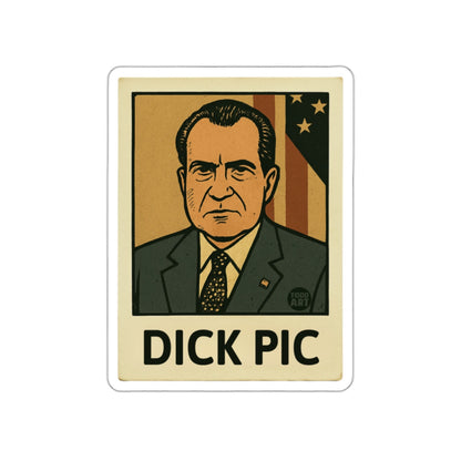 Vintage Dick Pic Illustrated Art Print Sticker