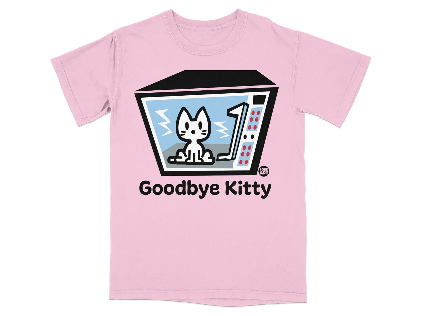 Goodbye Kitty Retro TV Graphic T-Shirt