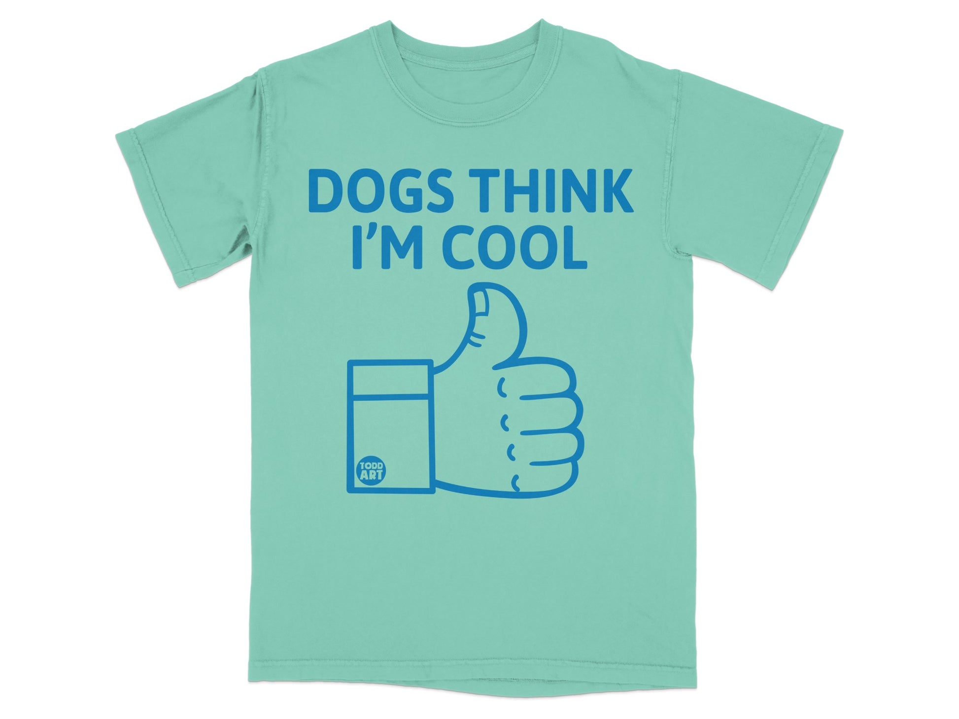 Dogs Think I'm Cool Thumbs Up Graphic T-Shirt