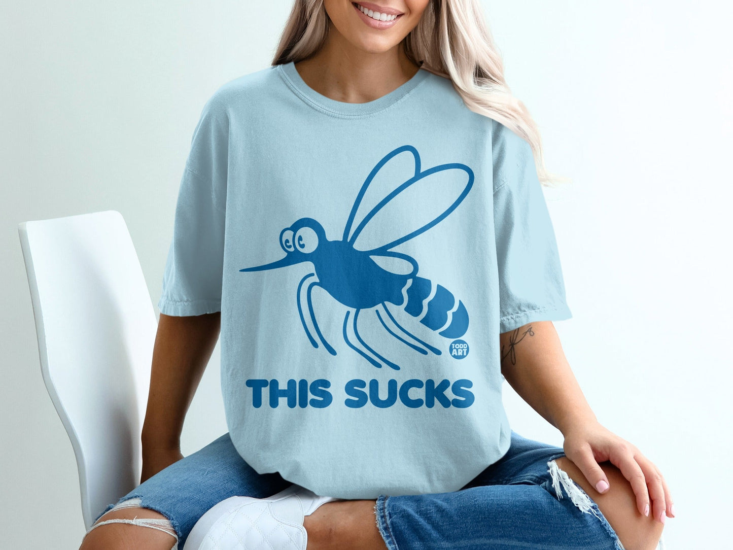 This Sucks Mosquito Graphic Funny Casual Shirt