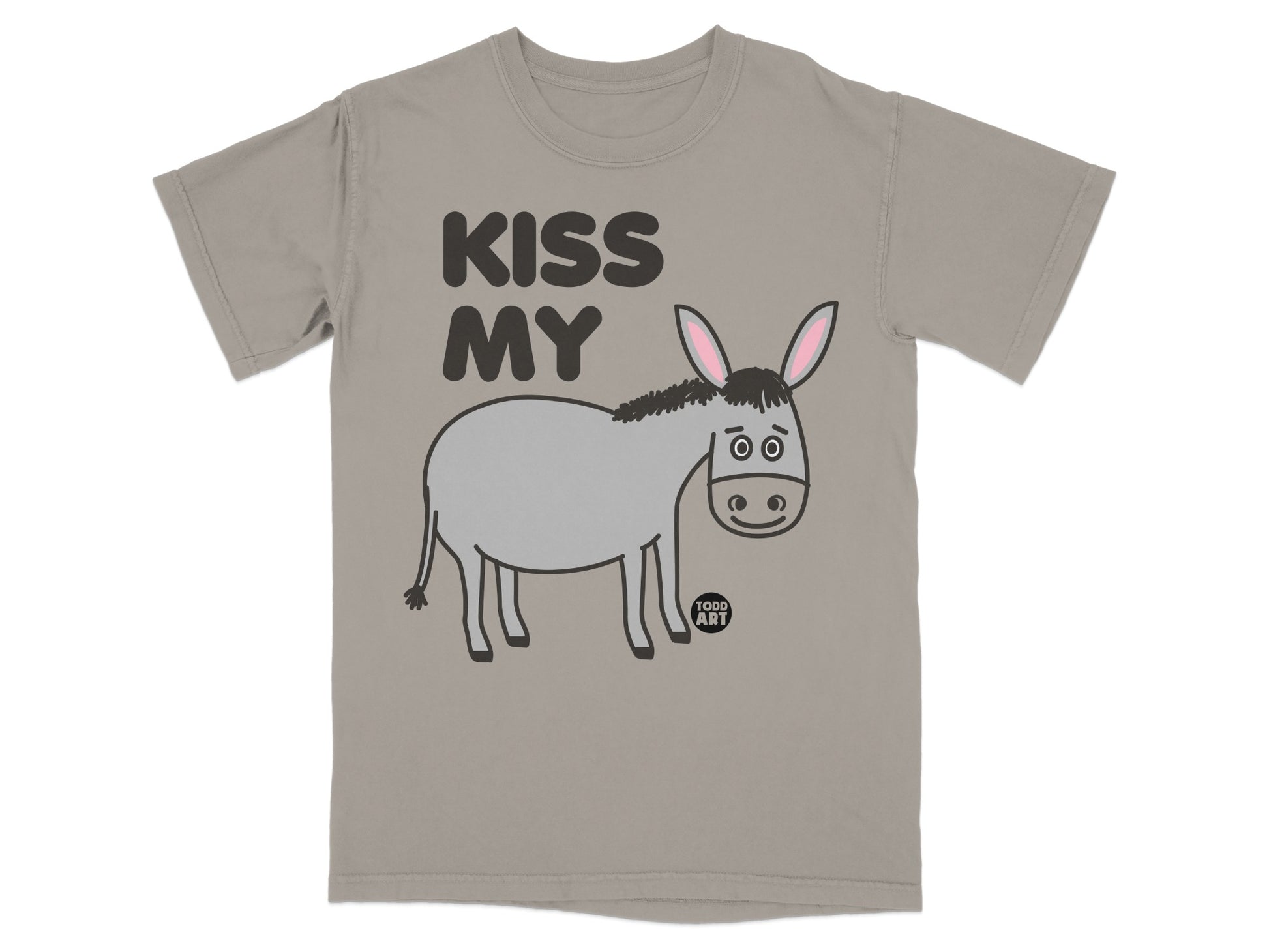 Kiss My Donkey Graphic Todd Art Shirt
