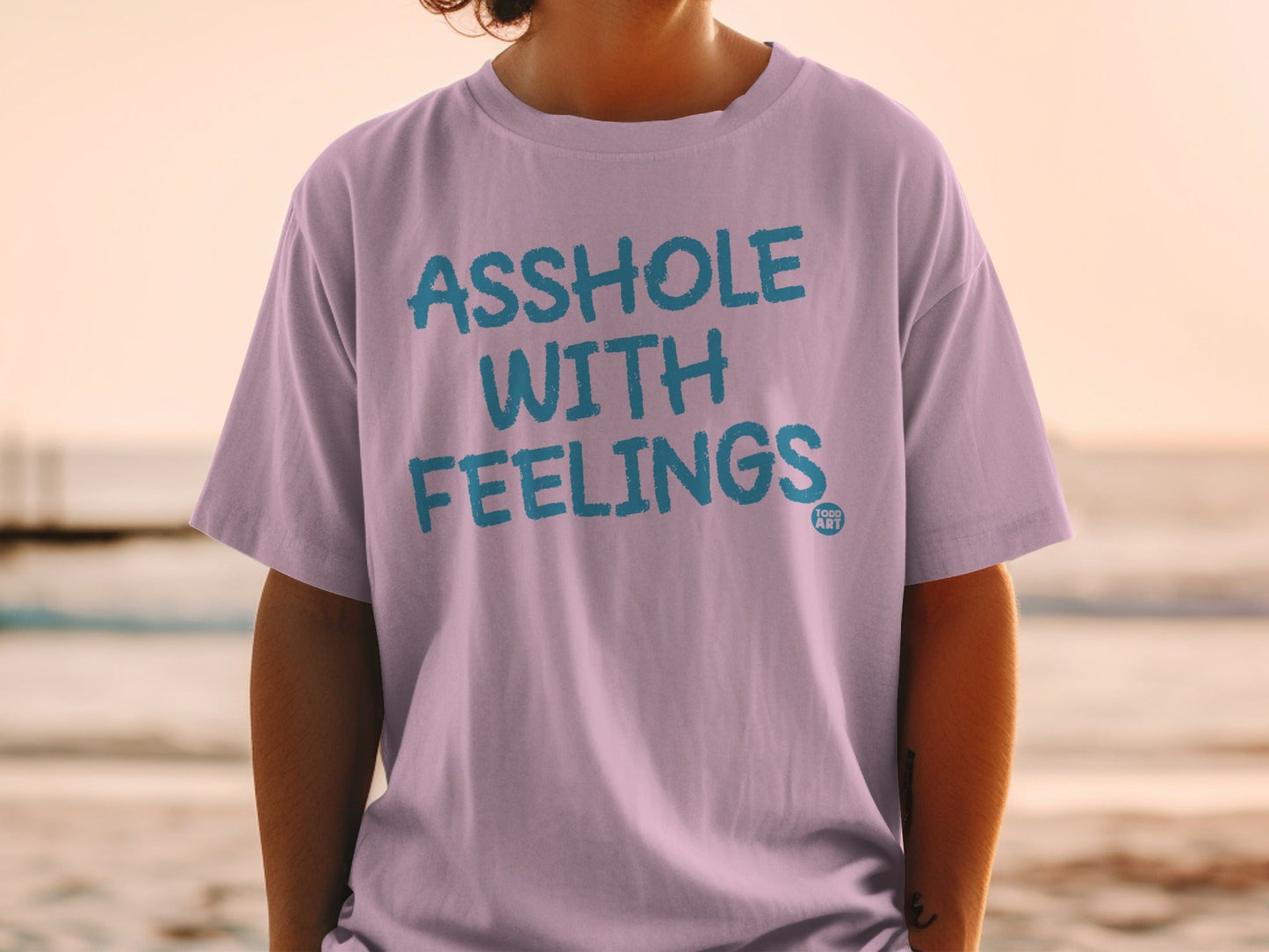 Asshole with Feelings Todd Art Graphic Tee