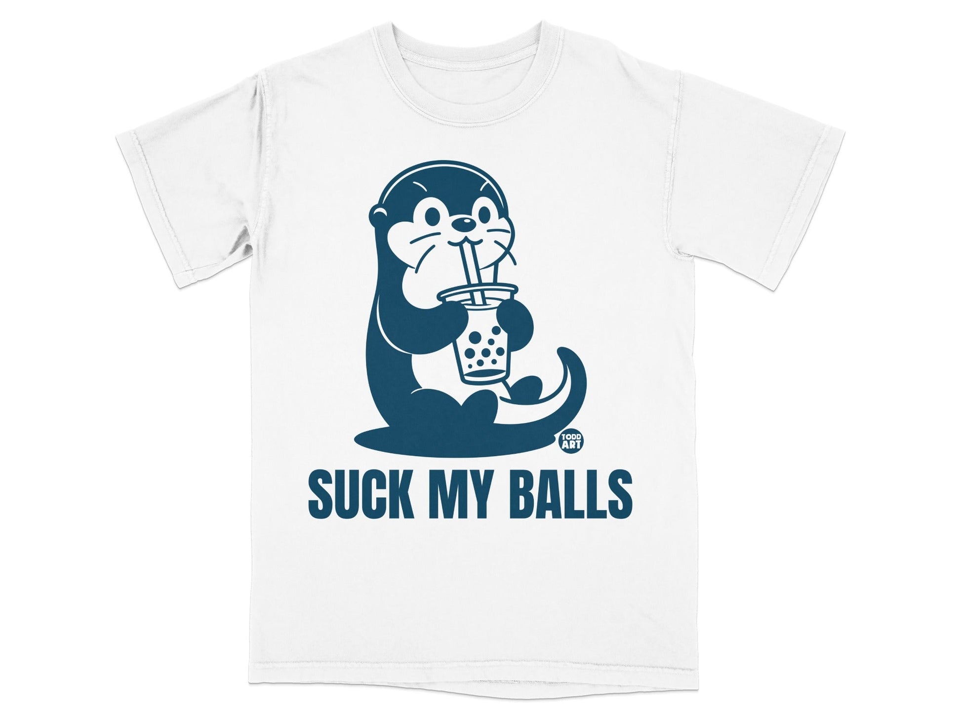 Suck My Balls Drinking Graphic Tee Shirt