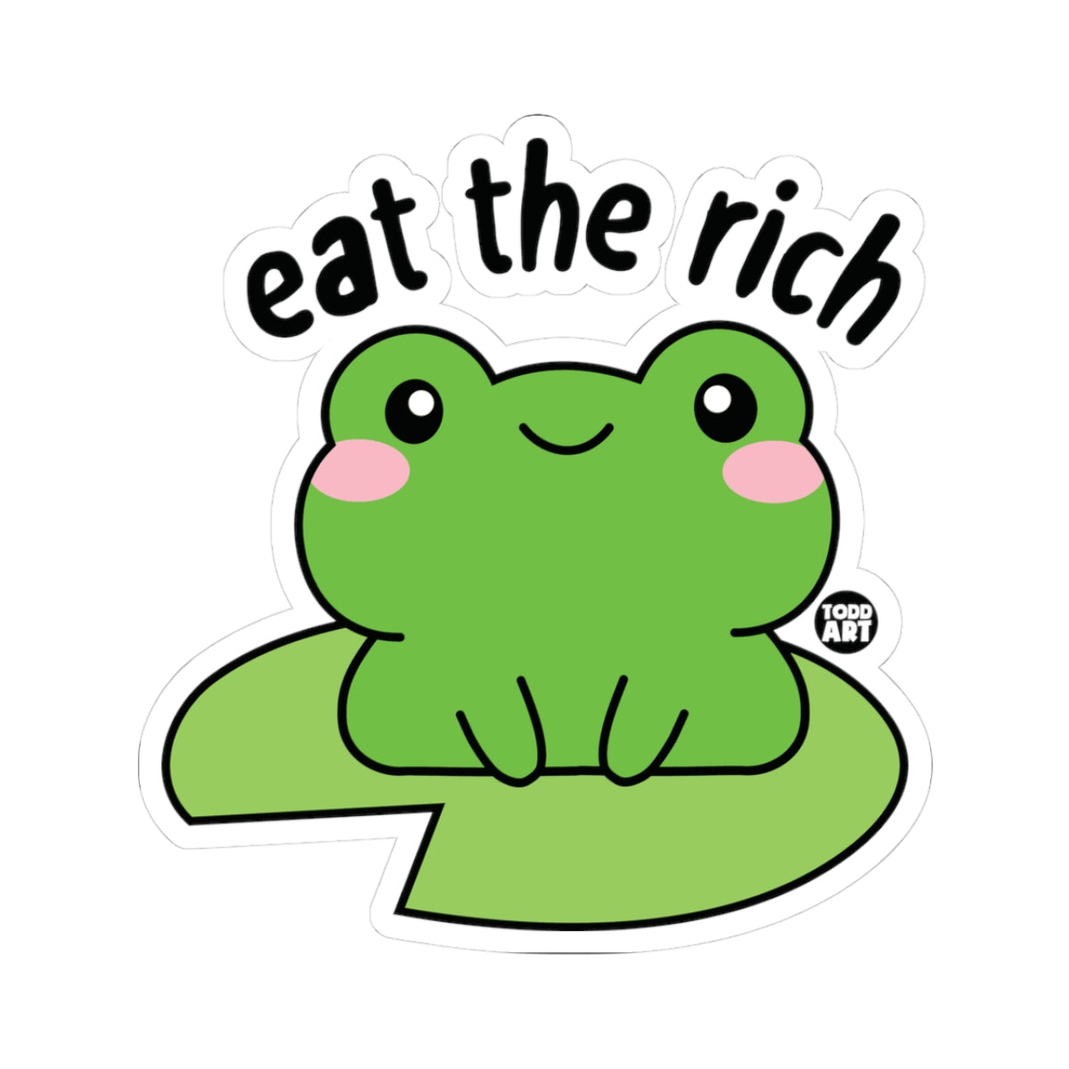 Frog WisdomTodd Art Sticker