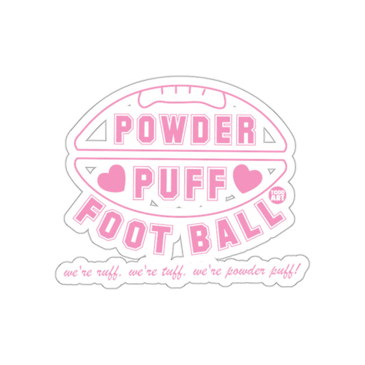 Powder Puff Football Design Great for a Sports Fan sticker